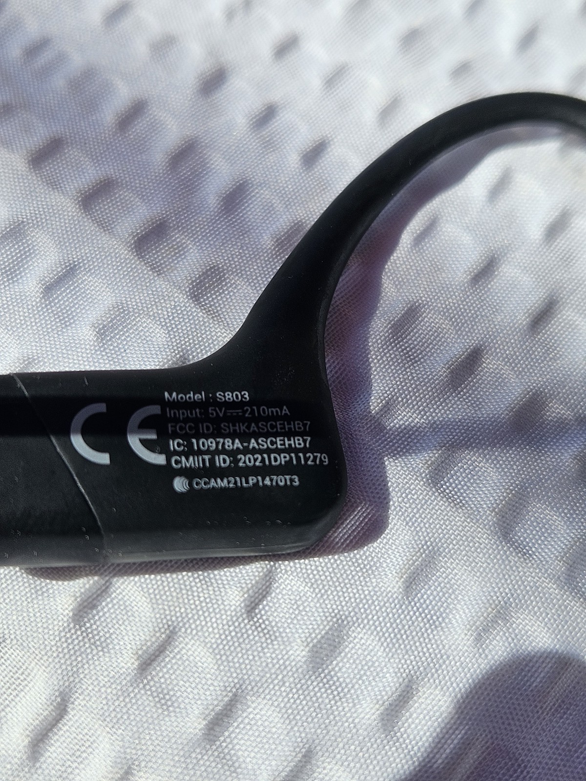 Shokz – OpenRun S803 Bone Conduction Open-Ear – Endurance Headphones ~ Black
