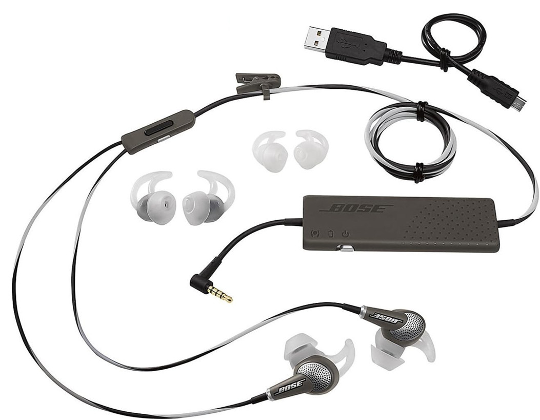Bose QC20 – QuietComfort 20 Acoustic Noise Cancelling Headphones – Warm Gray