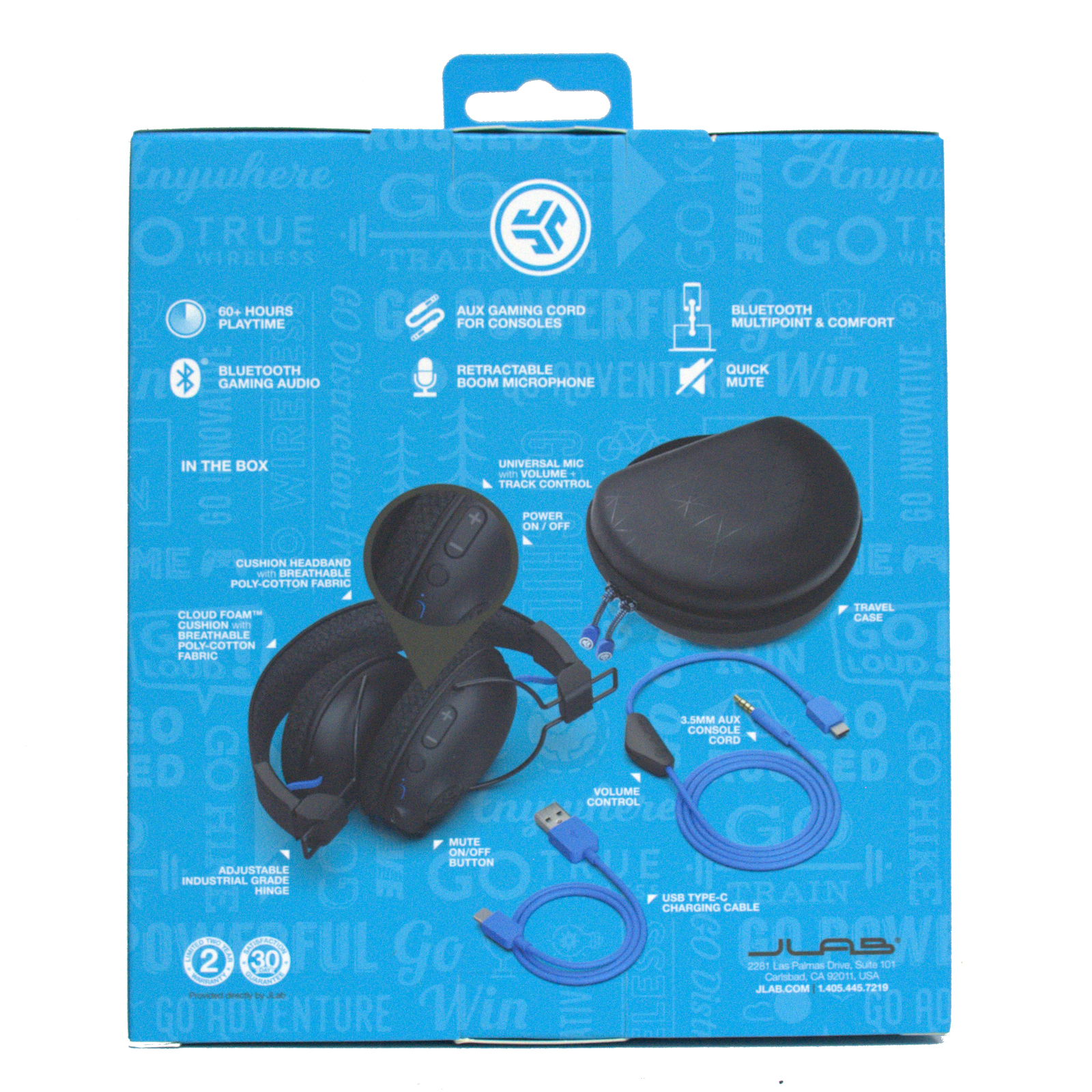 JLab PlayPro GHBPLAYPRORBLK4 Black 5.0 Bluetooth Stereo Gaming Wireless Headset