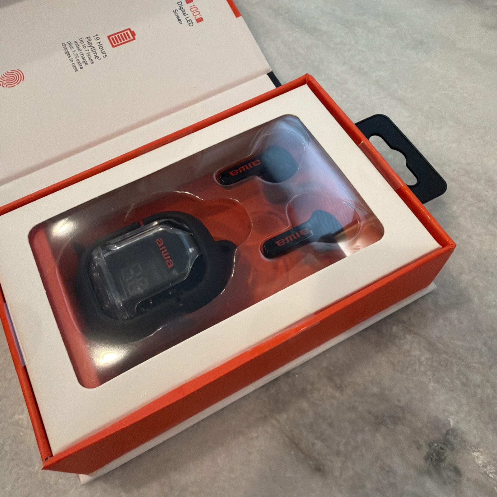 Aiwa Prodigy Micro True Wireless Earphones 19 Hours Playtime – New Open Box