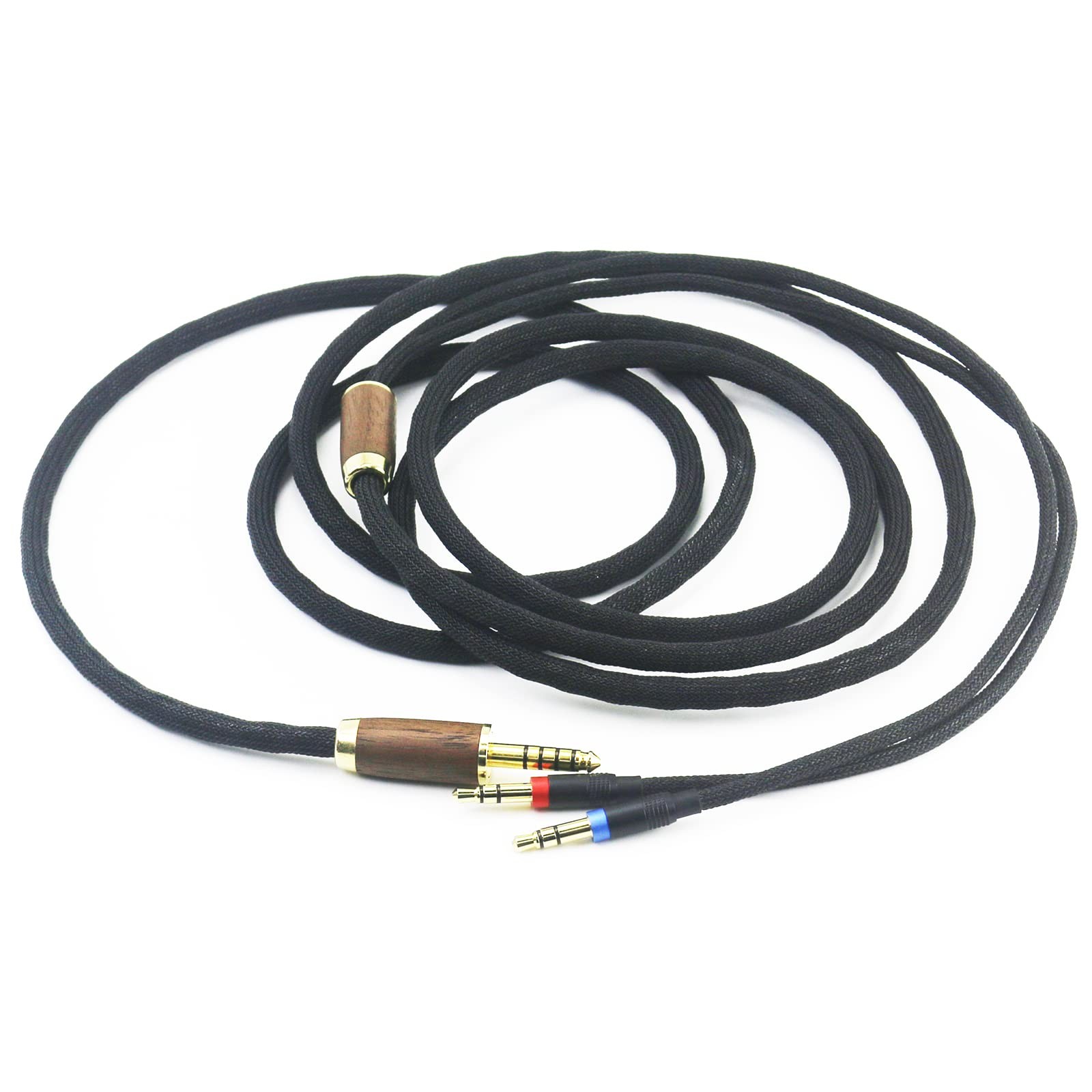 NewFantasia 3m 4.4mm Balanced Headphone Cable OCC Copper Silver Plated Walnut