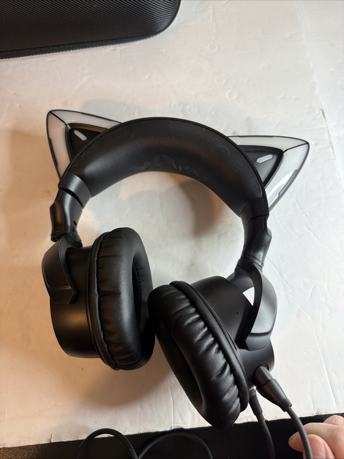 YOWU Selkirk Black 3.5mm Wired Cat Ears Gaming Headphones High Quality