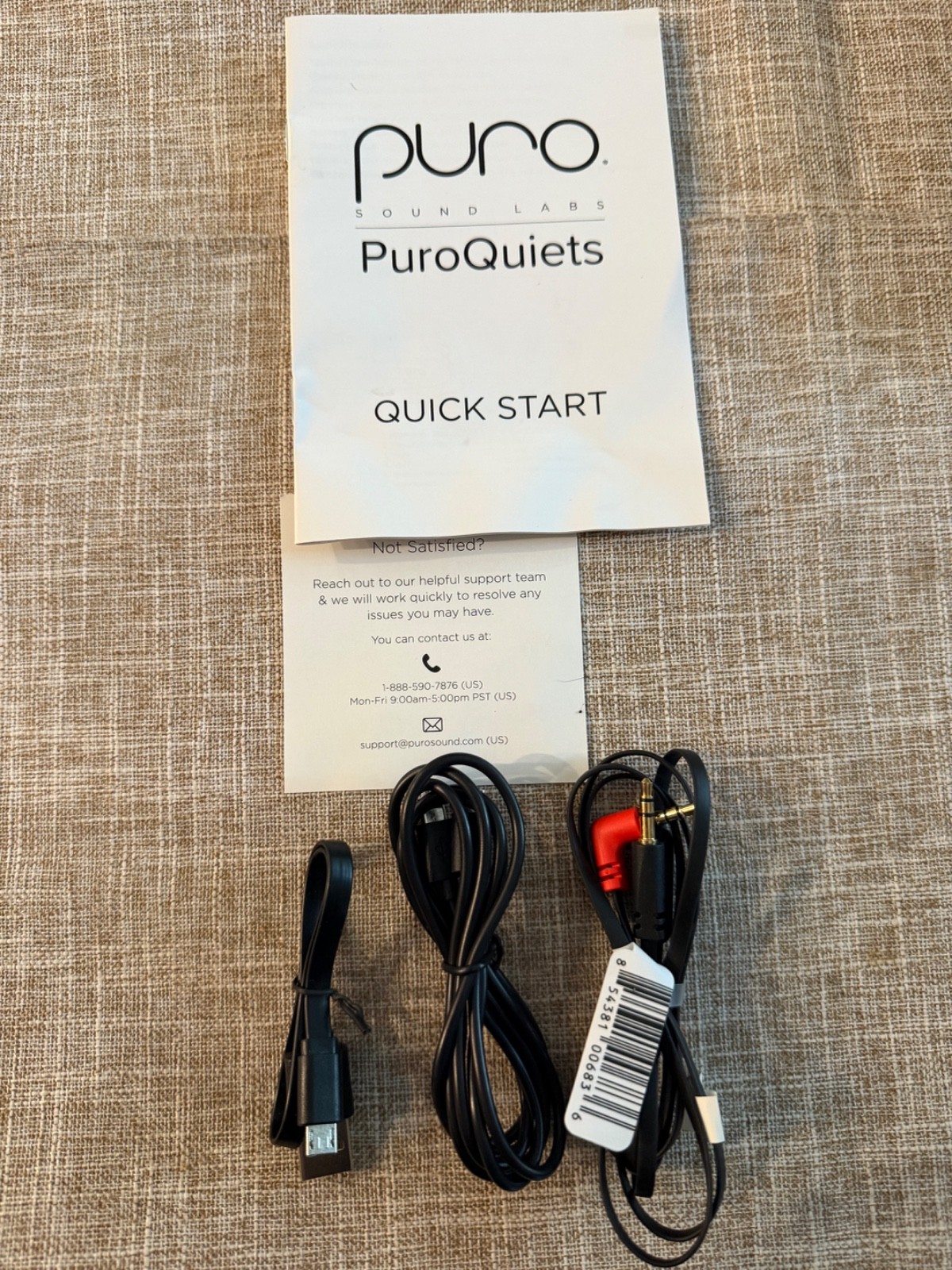 Puro Sound Labs PuroQuiets Vol. Limiting Bluetooth Headphone Pink (Never Used)