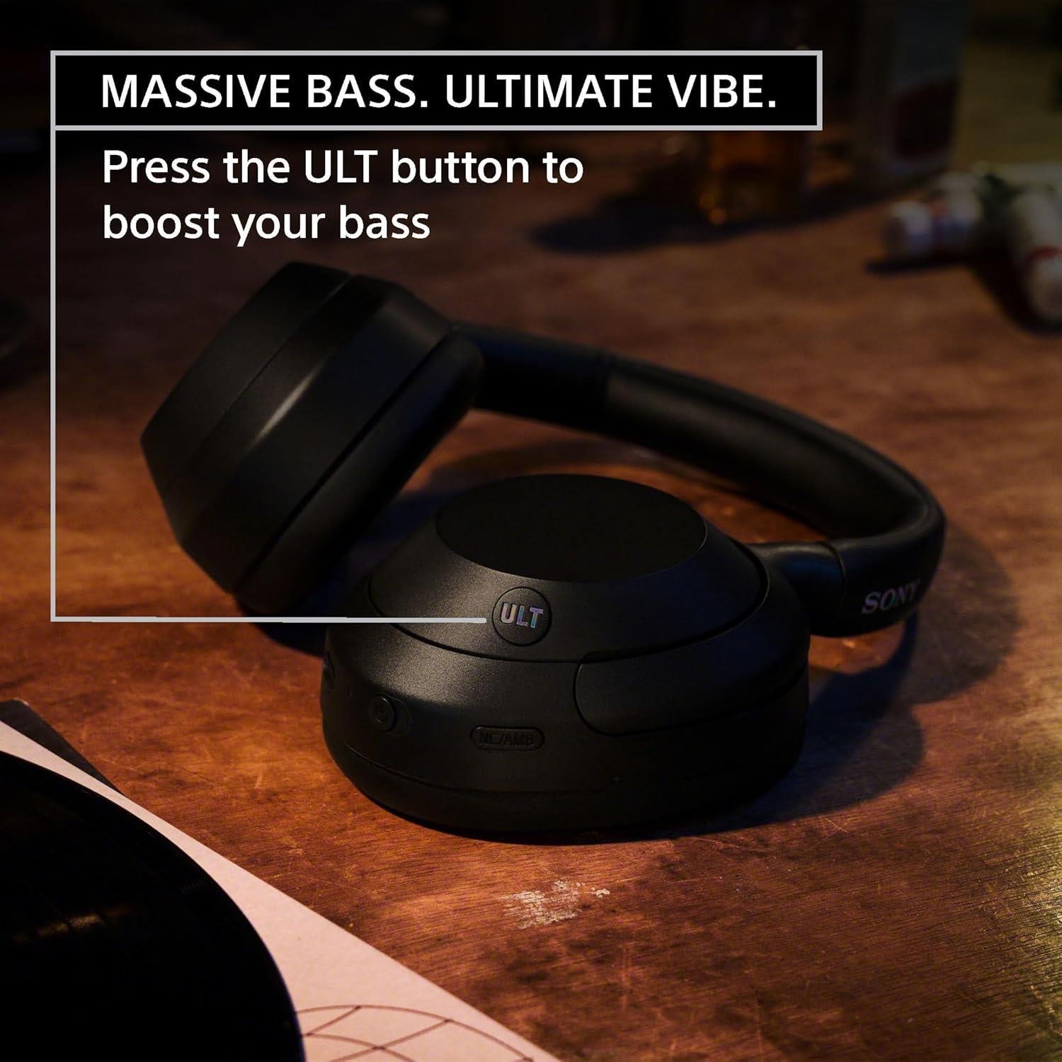 Sony Wireless Noise Canceling Headphones Black Open Box