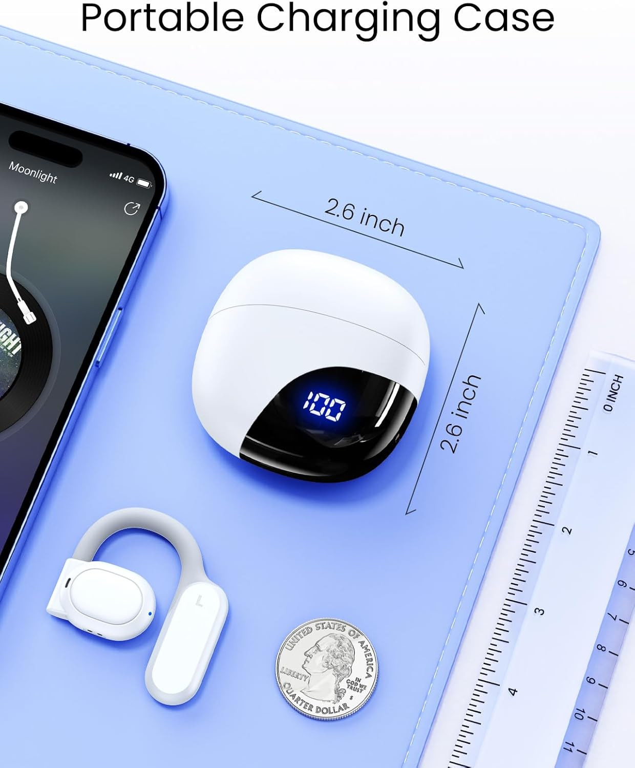 AI Translation Earbuds Real Time 164 Languages 80H Playtime Translator Ear Buds