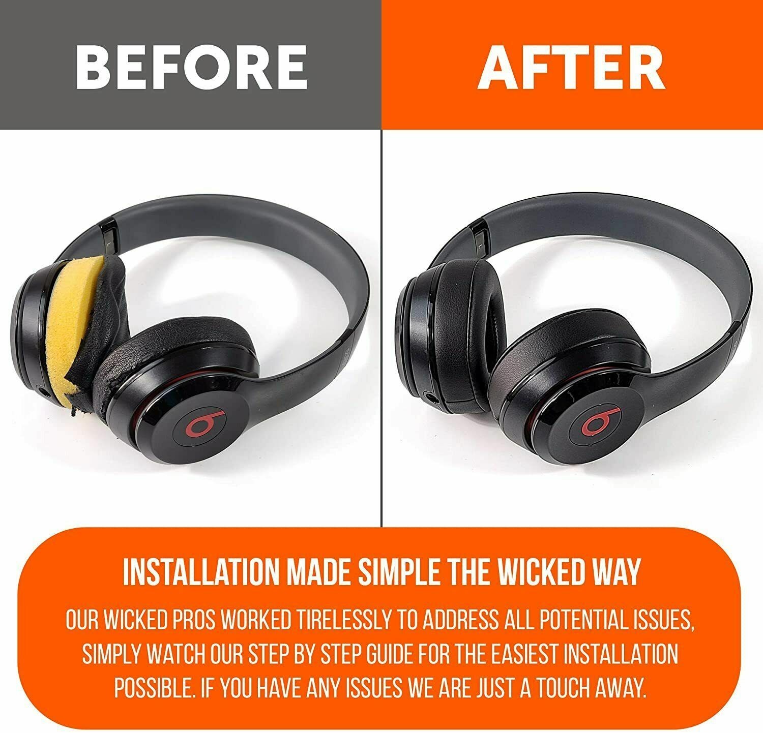 Replacement Ear Pads Cushion Cover Wireless For Beats by Dr Dre Solo 2/Solo 3
