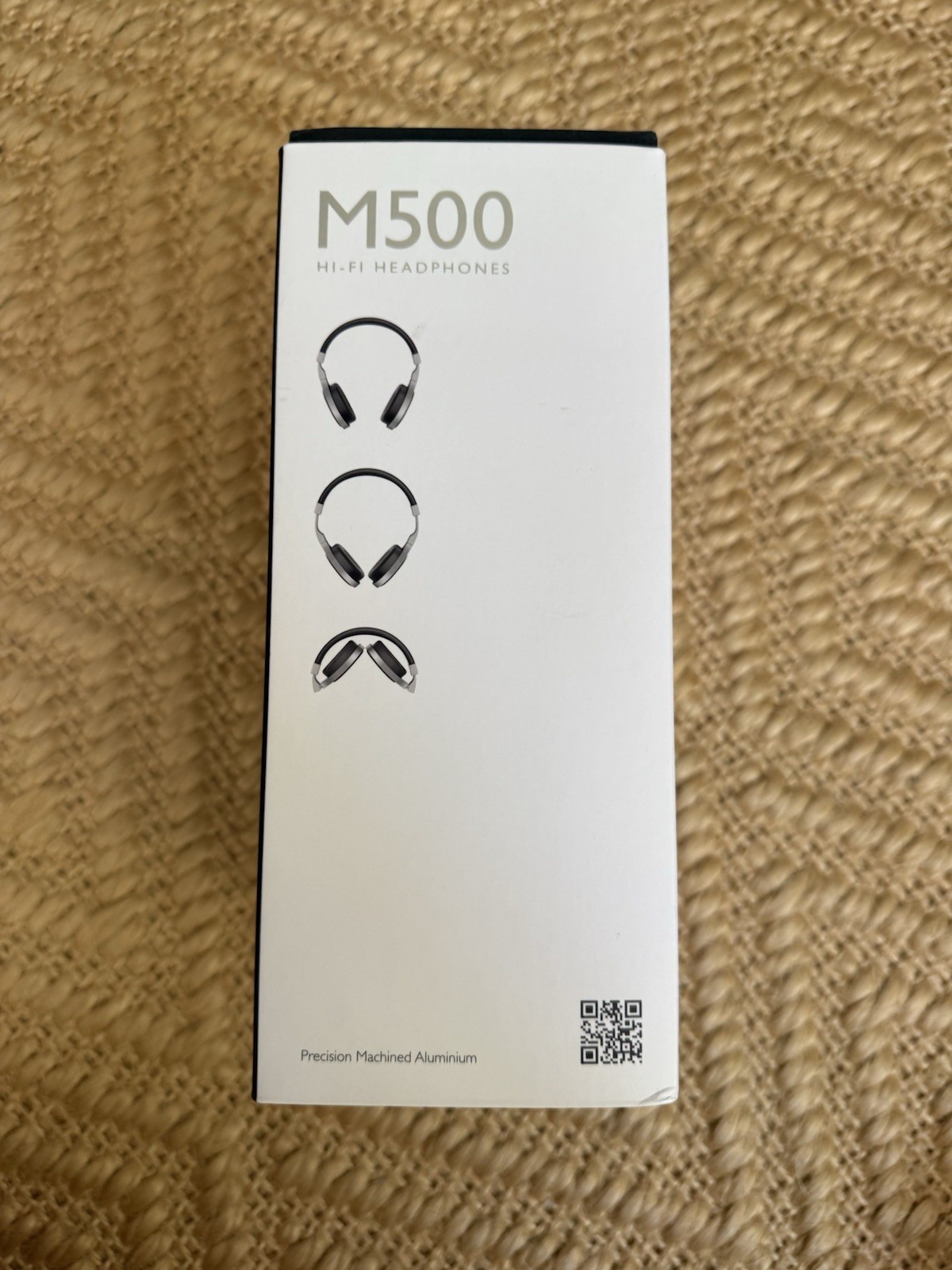 KEF M500 Hi-Fi On-Ear Wired Headphones Black/Silver