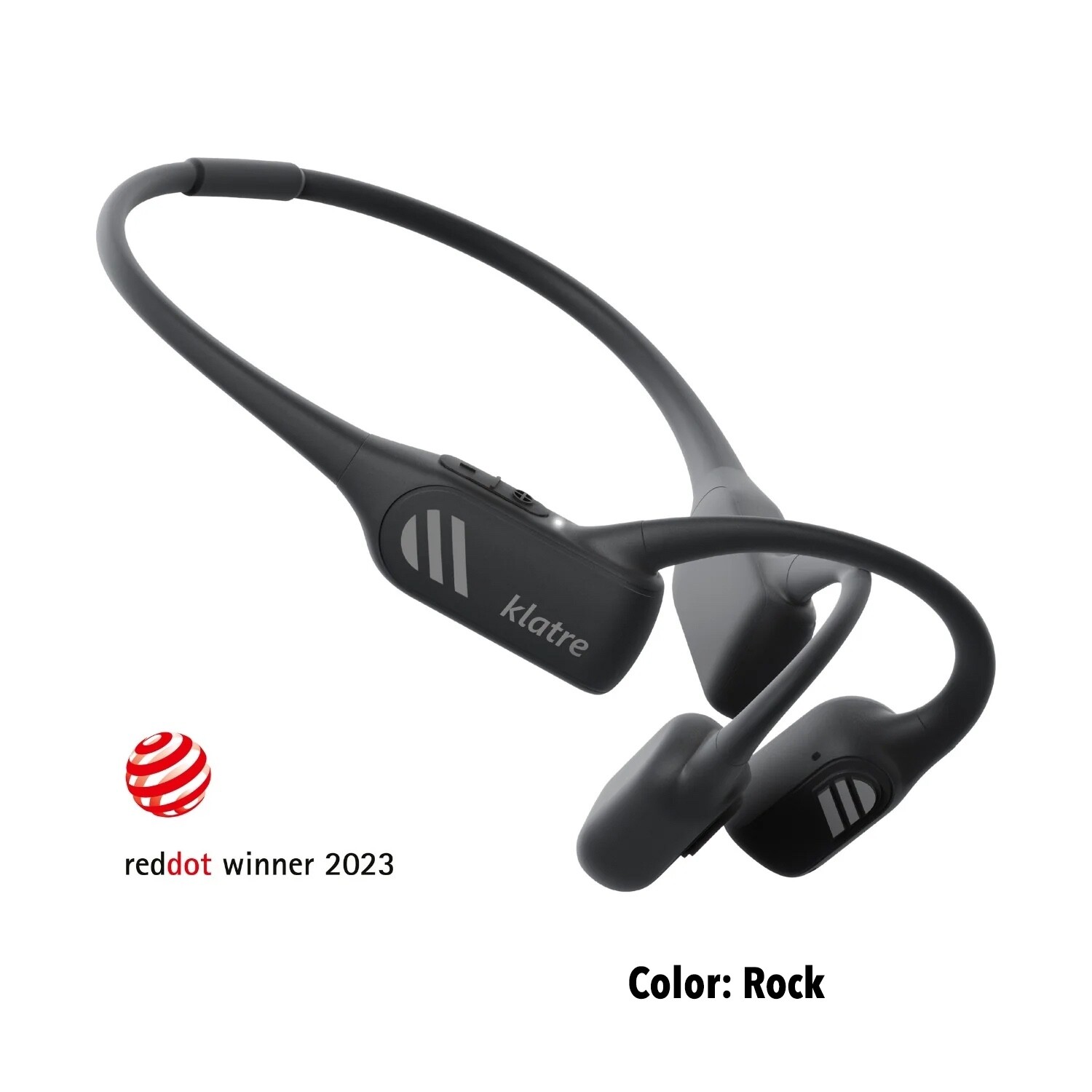 Bone Conduction Headphones by Klatre, Open-Ear, Water Resistant, Dual Mics, LS1