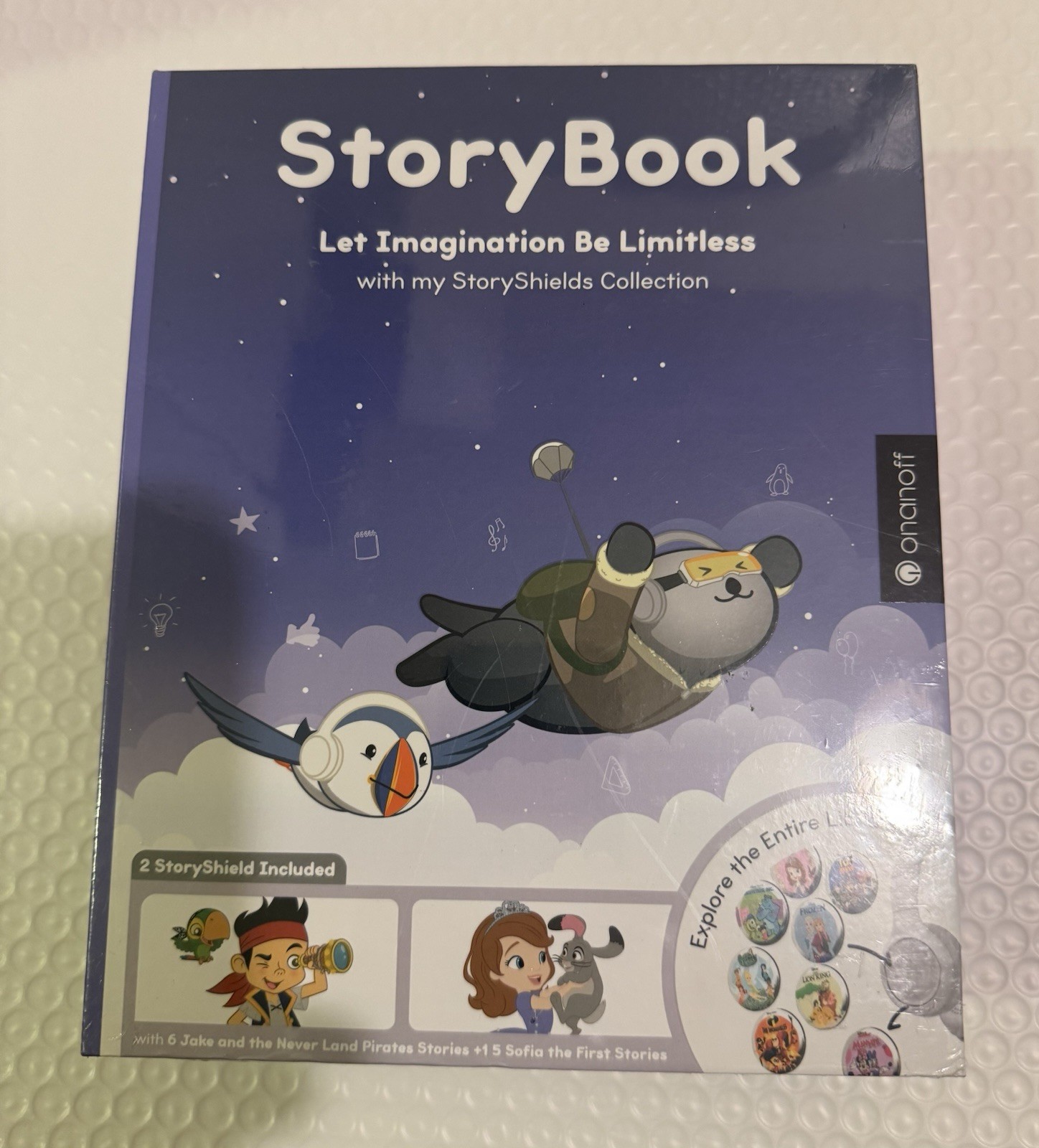 NEW STORYPHONES Storytelling HEADPHONES for KIDS, Disney Bundle w/1 STORY PINK
