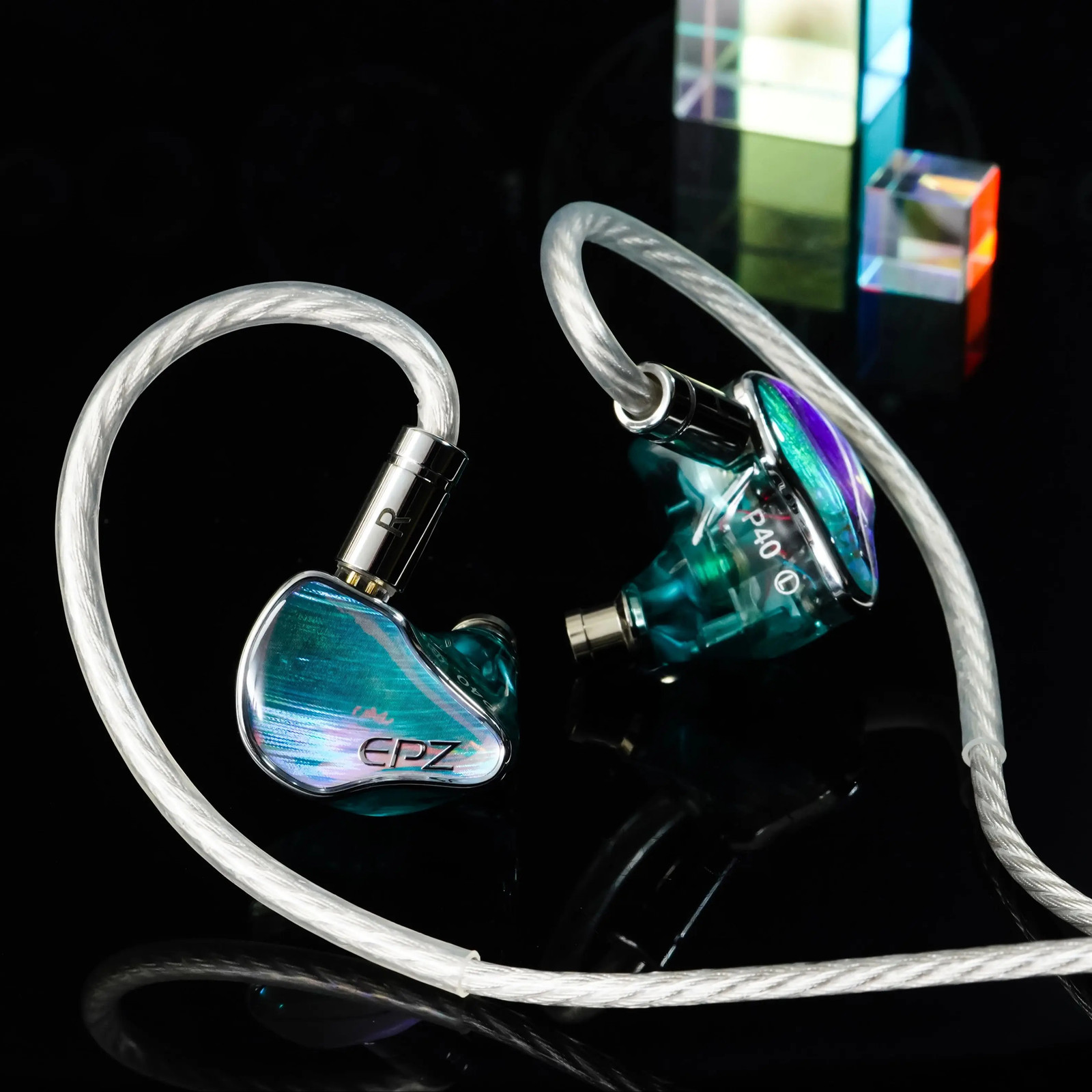 EPZ P40 Ceramic Hybrid IEM Earphones 2DD+Planar+PZT Detachable Cable HiFi