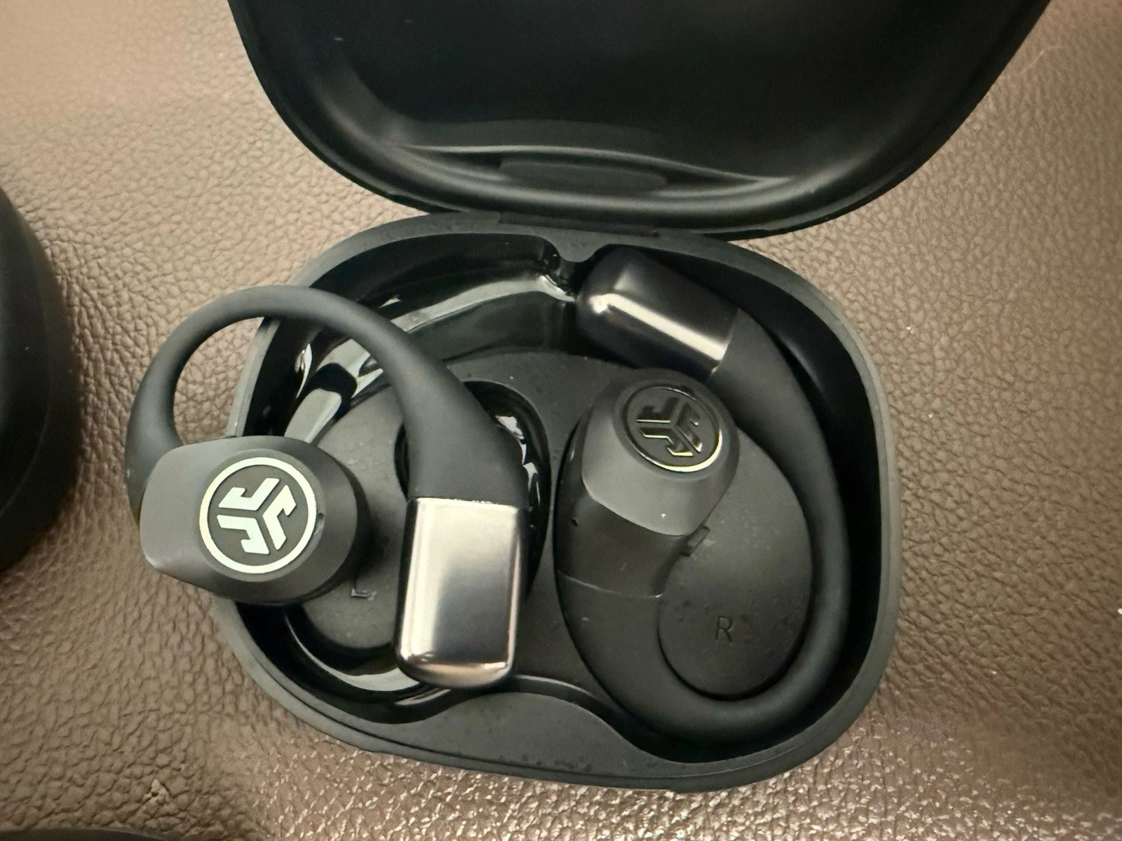 JLab Epic Open Sport Earbuds Black Bluetooth Open-Ear Used Tested