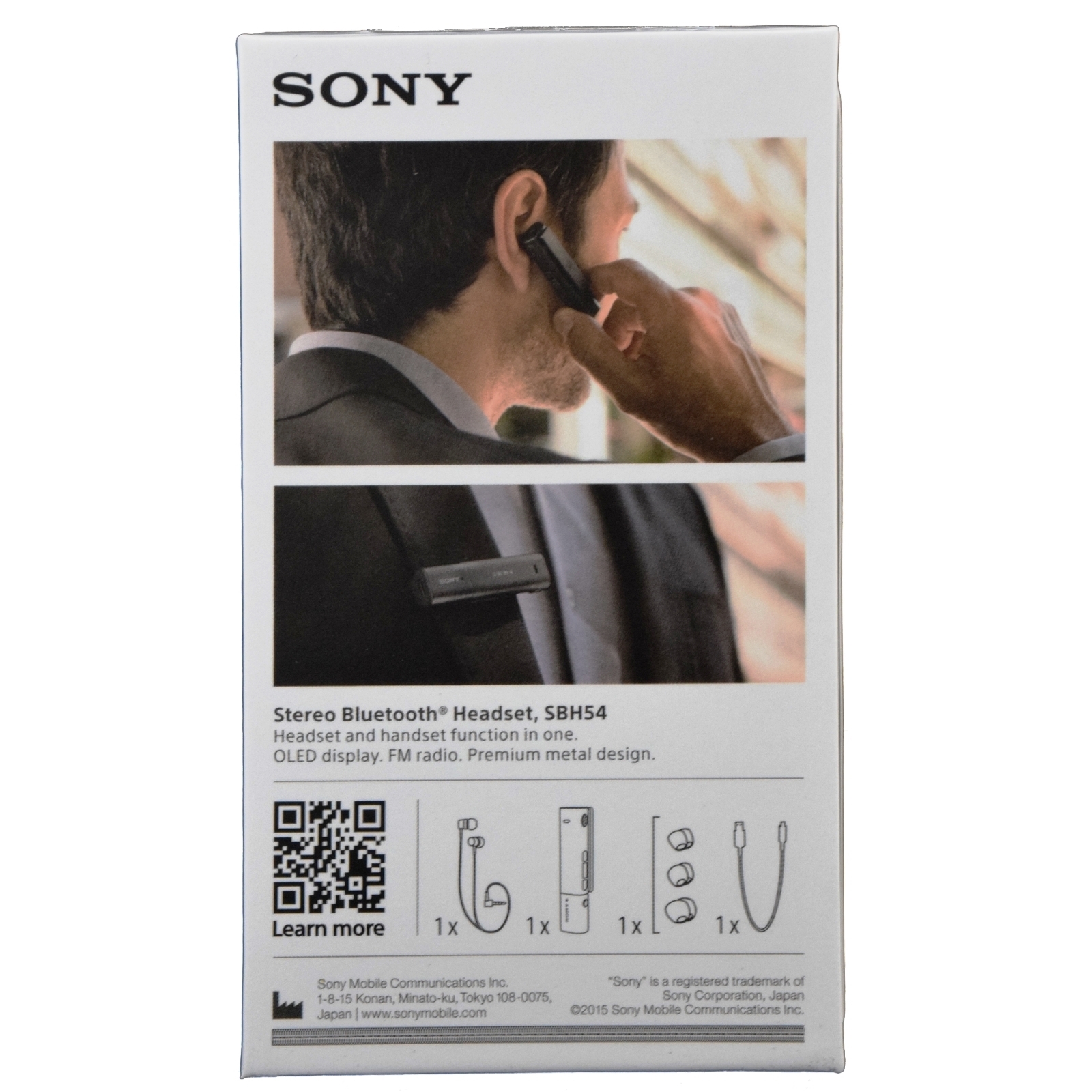 Sony SBH54 NFC Stereo Bluetooth HD Voice Noise Cancellation Headset FM Handset