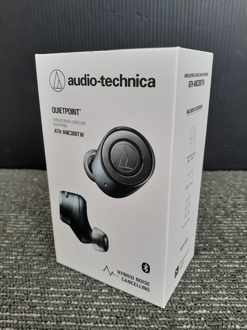 Audio-Technica ATH-ANC300TW Wireless Earphones, Dynamic, 20Hz-25kHz, 14Ω
