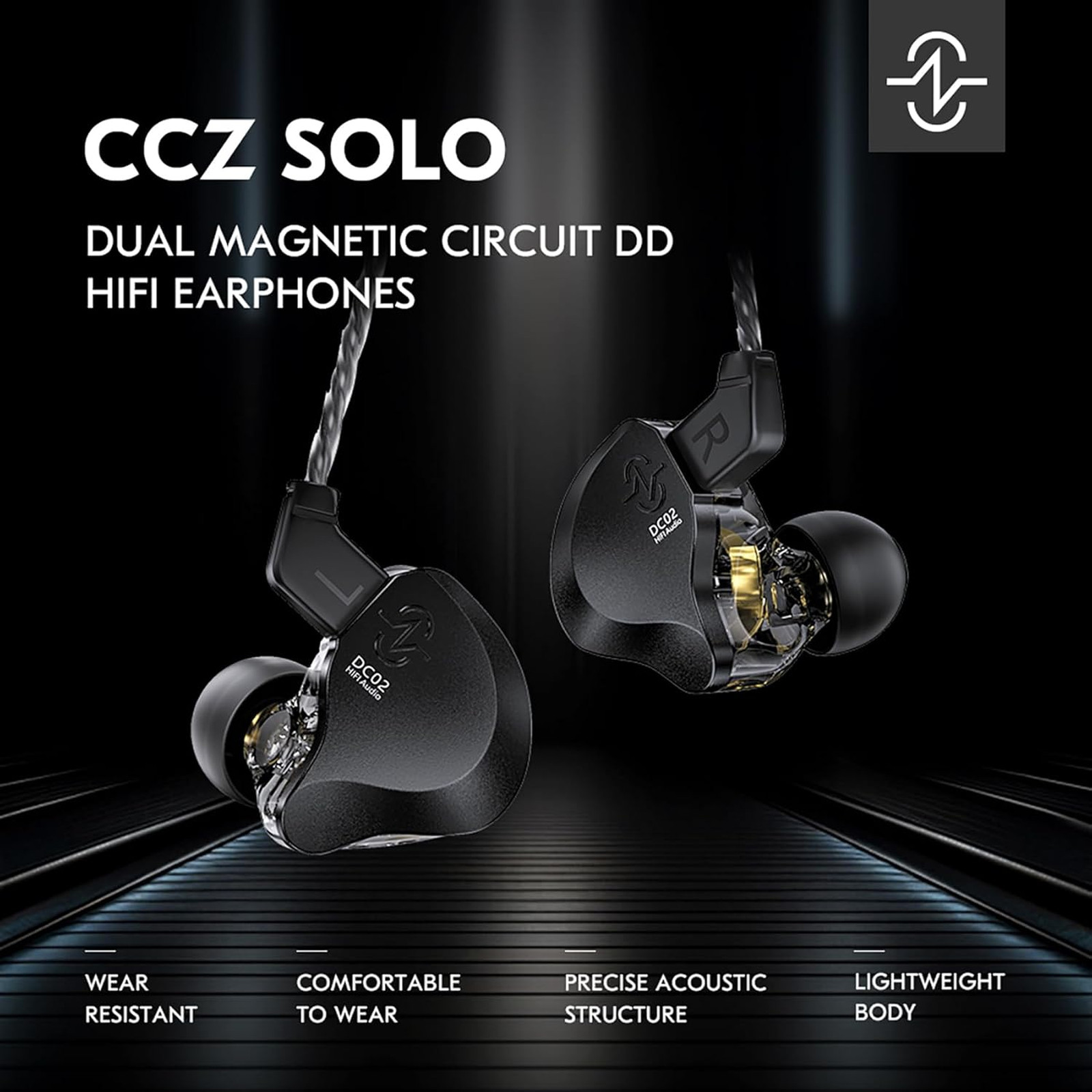 In Ear Monitor Headphones Dual Magnetic Circuit 10mm DD Wired Earbuds