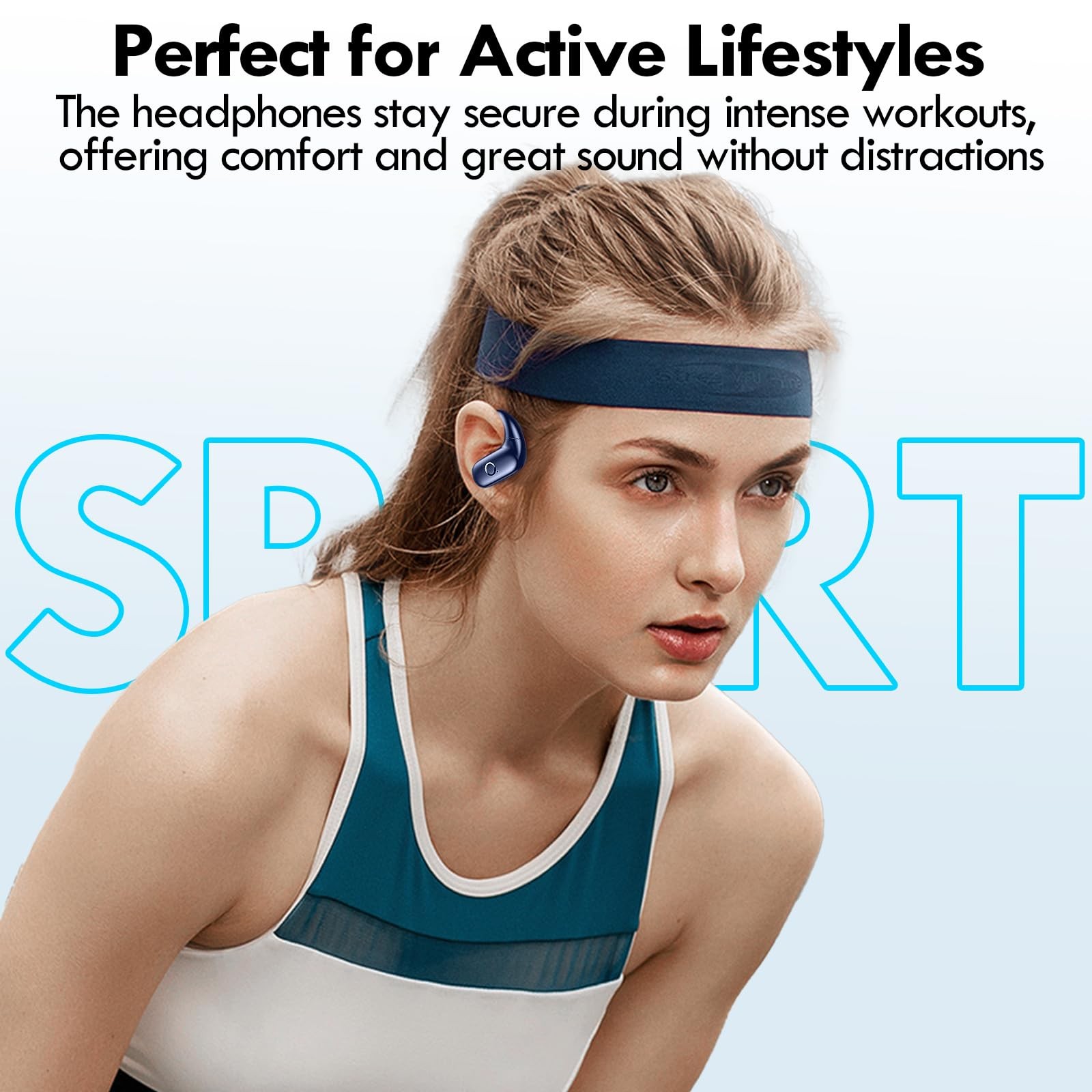 Wireless Earbuds Bluetooth Headphones Sport,Over Ear Buds with Deep Bass Soun…