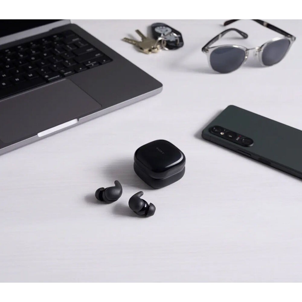 Sony LinkBuds Fit Truly Wireless Noise Canceling Earbud Headphones – Black