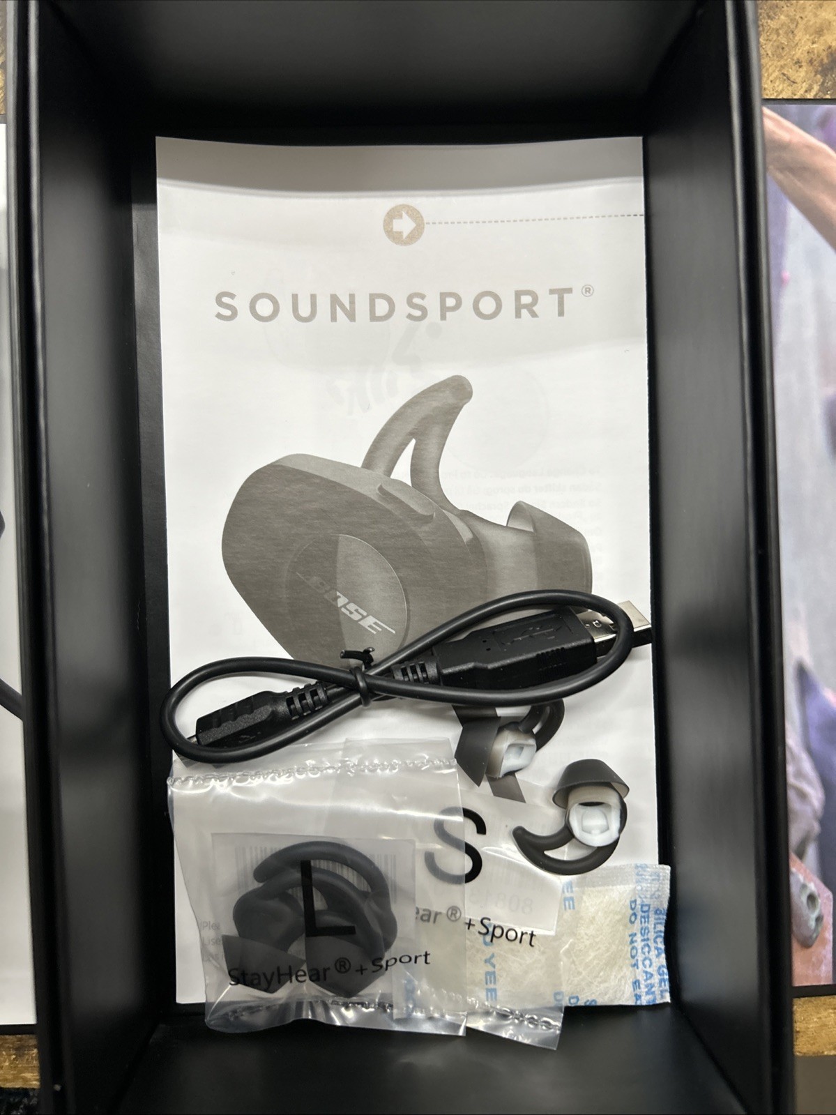 Bose SoundSport Wireless Sweatproof Earbuds Earphones Neckband Headphones Black