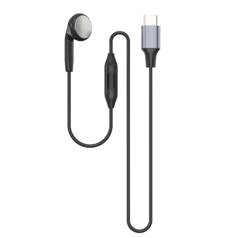 Single Side Earbud Headphone with Microphone 3.5mm/Type C for One Ear Listenings