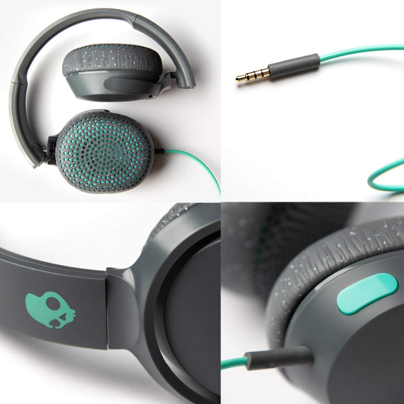 Skullcandy Riff On-Ear Wired Headphones, Convenient for Travel with 3.5mm AUX…