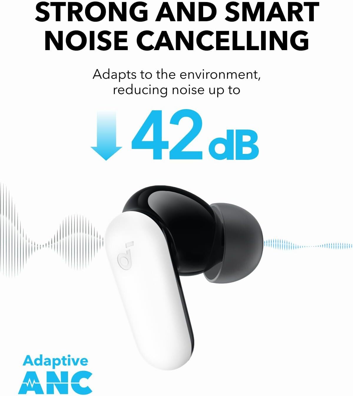 Soundcore P30i Wireless Earbuds 2-in-1 Case Phone Stand Smart Noise Cancelling