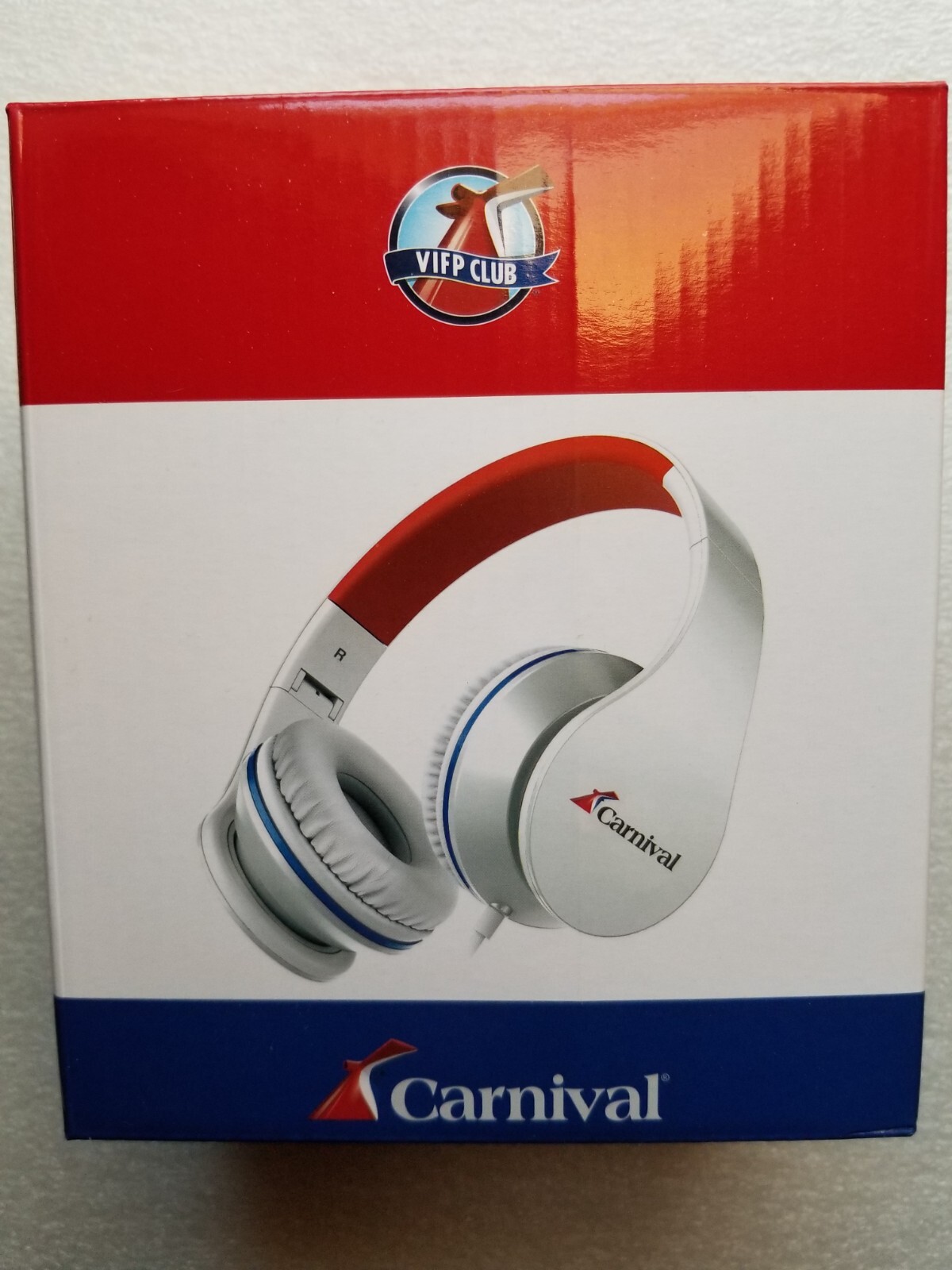 New Carnival Cruise Over Ear Noise Canceling Headphones 4.25 Foot Cable