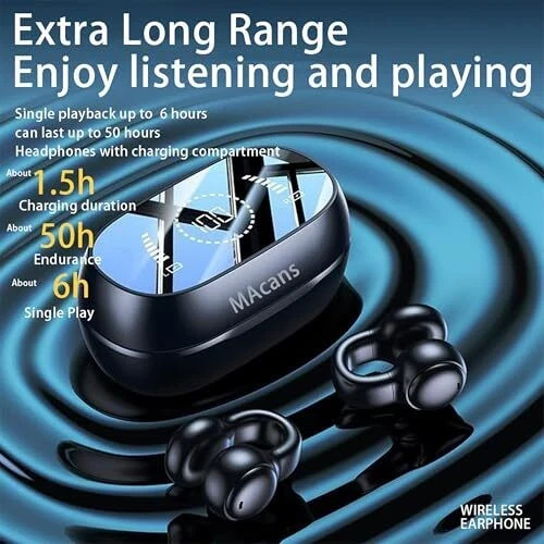 M47 Wireless Earbuds Ear Clips Bluetooth Sport Buds With Charging Case
