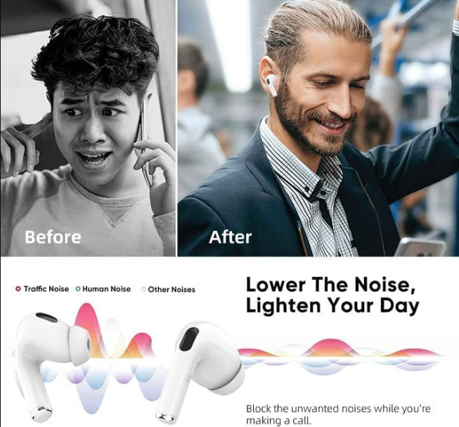Cuffie Bluetooth 5.1 Auricolari Senza Fili Wireless durata 30 ore, Con Microfono