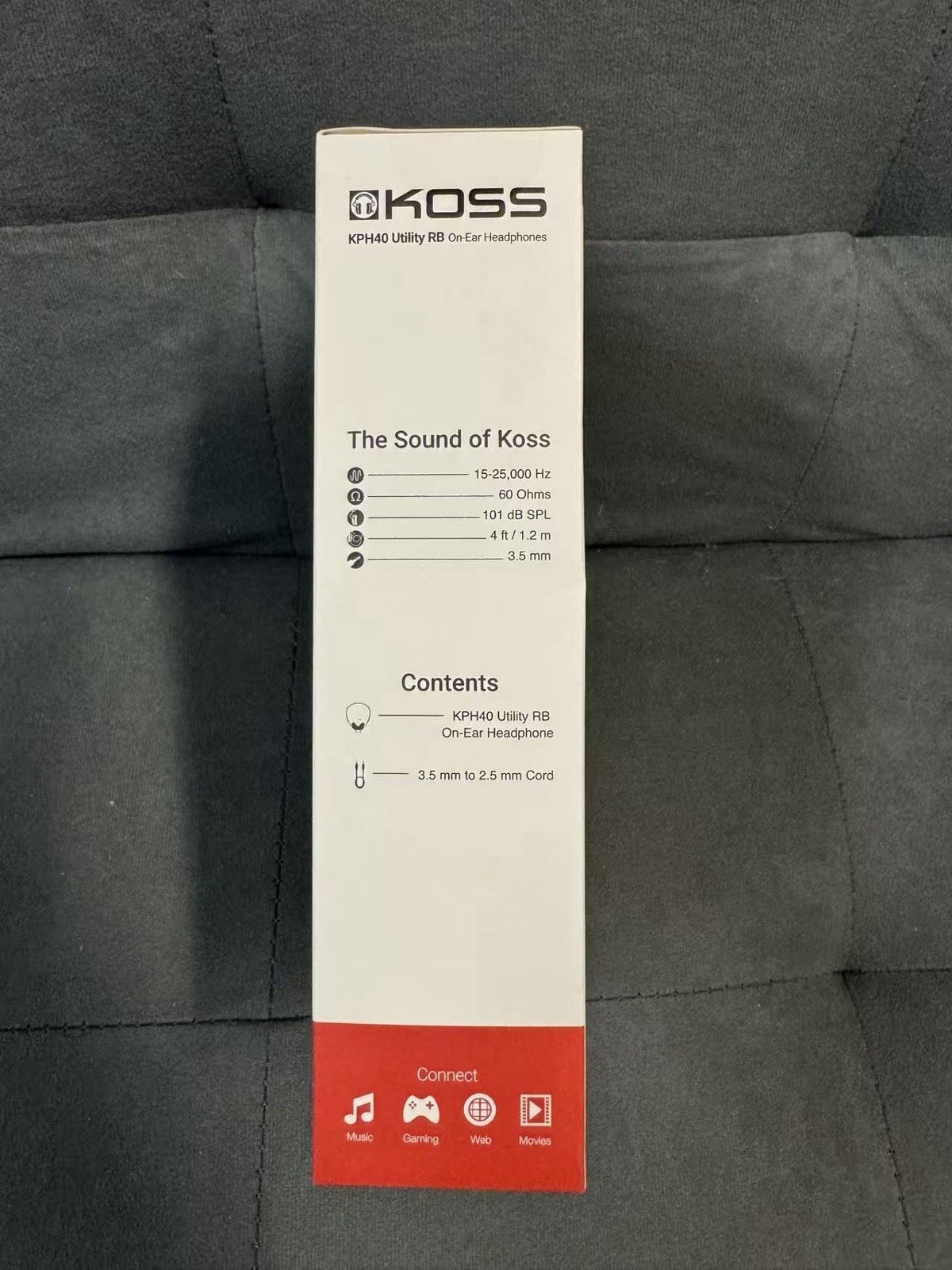 Koss KPH40 Utility On-Ear Headphones Detachable Cord Ultra New