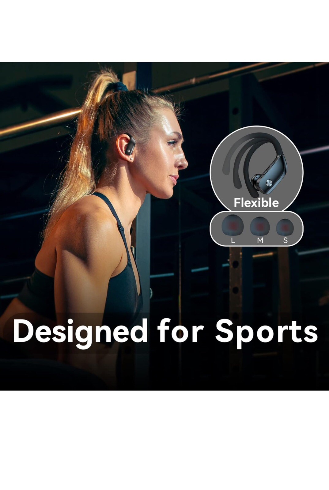 Wireless Over-Ear Earbuds Bluetooth Workout Headphones for Samsung Galaxy A30s