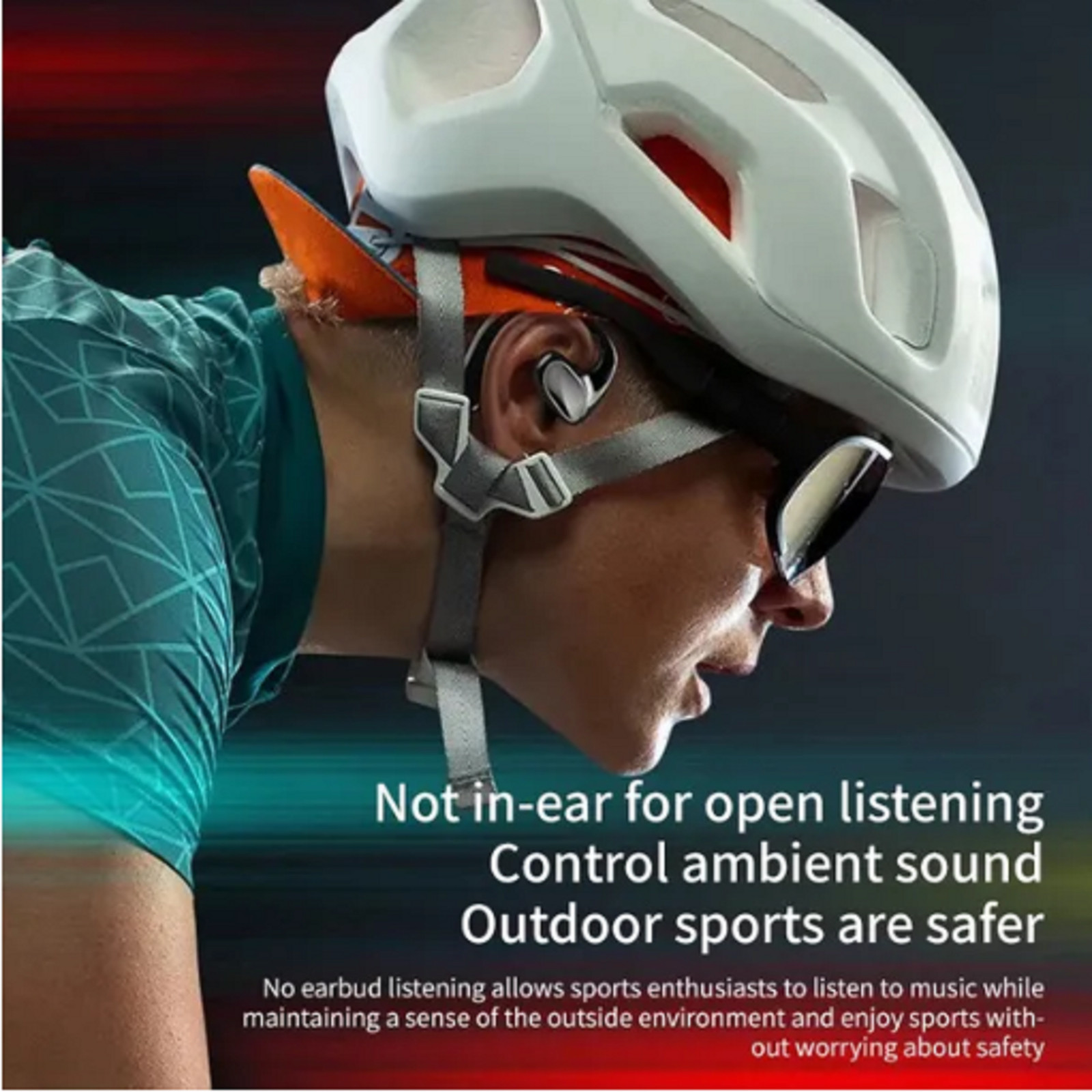 CUFFIE A CONDUZIONE OSSEA AURICOLARI SPORT BLUETOOTH 5.1 WIRELESS STEREO TWS