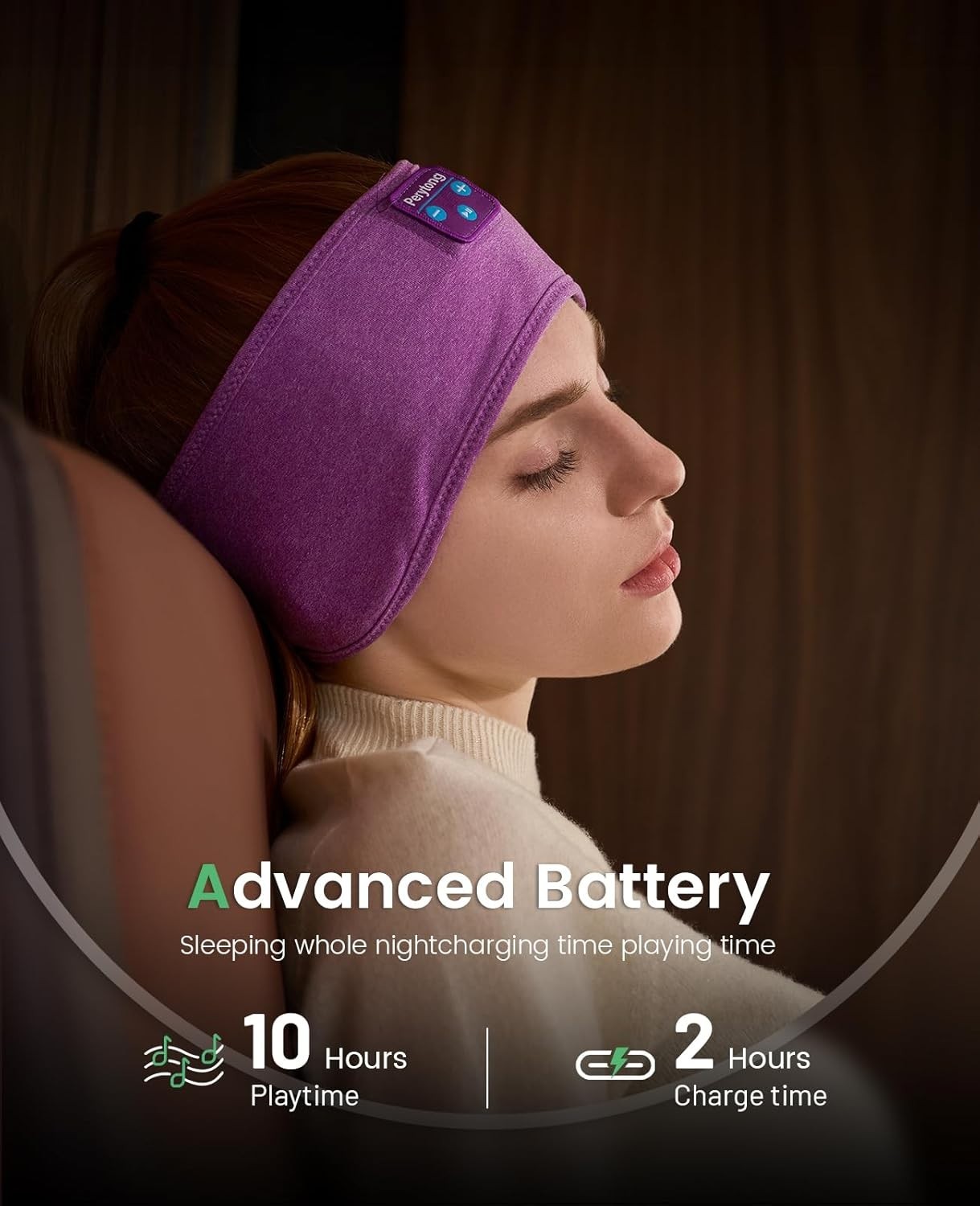 Sleep Headphones Headband, Bluetooth 5.4 Sleep Headband Headphones for Side S…