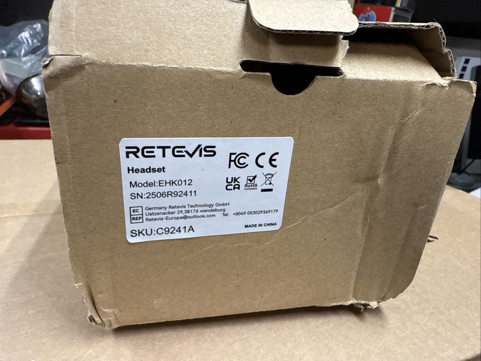Retevis EHK012 Over-the-Head Noise Reduction Headset Kenwood 2Pin Headphones