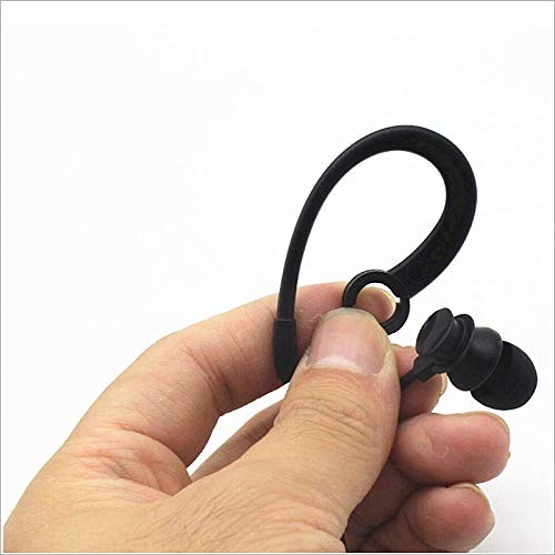 LINHUIPAD Single Side Earbud Headphones Stereo in-Ear Earphone Black