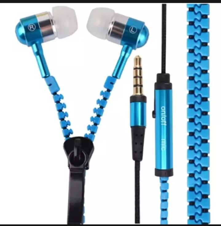 No Tangle, AMAZING ZIPPER EARPHONES with Mic, Earbud, 3.5mm jack. FREFREESHIP