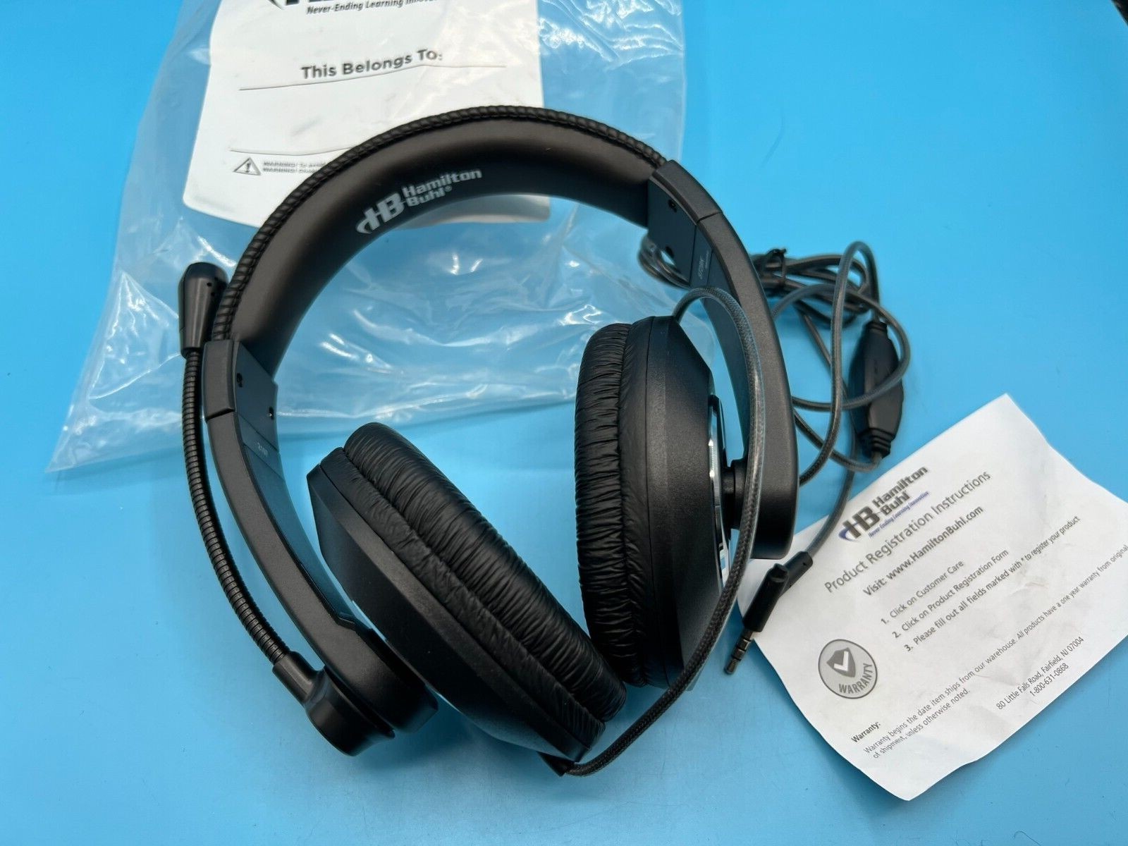 HAMILTON BUHL Smart Trek Deluxe Over-Ear HEADSET – Omni Directional – Black
