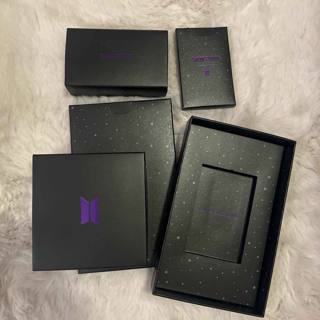 Samsung Galaxy Buds+ BTS Edition Purple/Black Bluetooth Earbuds w/ Case & Box