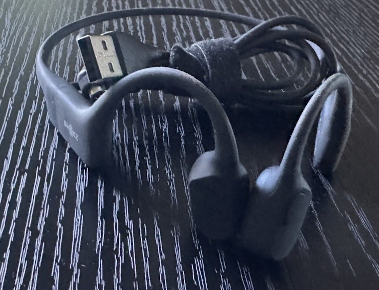 Shokz OpenRun S803 Bone Open-Ear Headphones – Black Gray