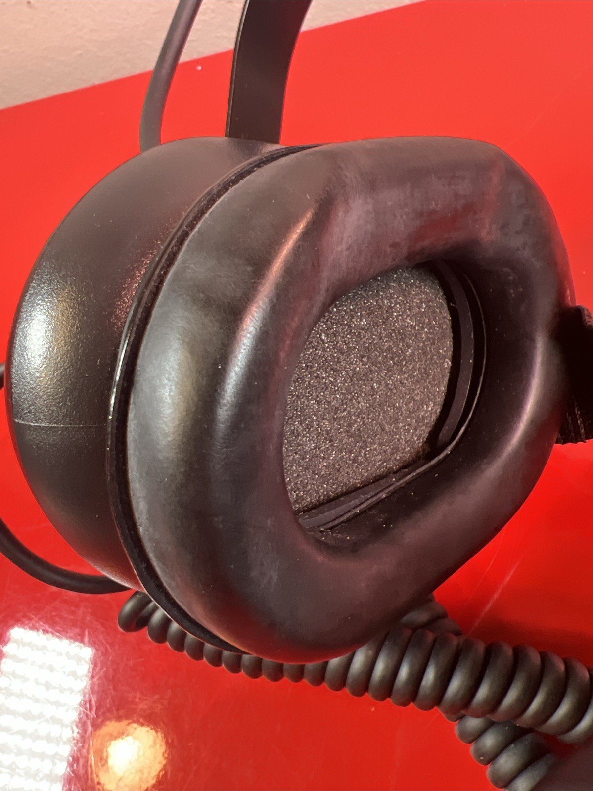 RADIO SHACK Race Scanner Headphones Volume Control-Adjustable *CLEAN*