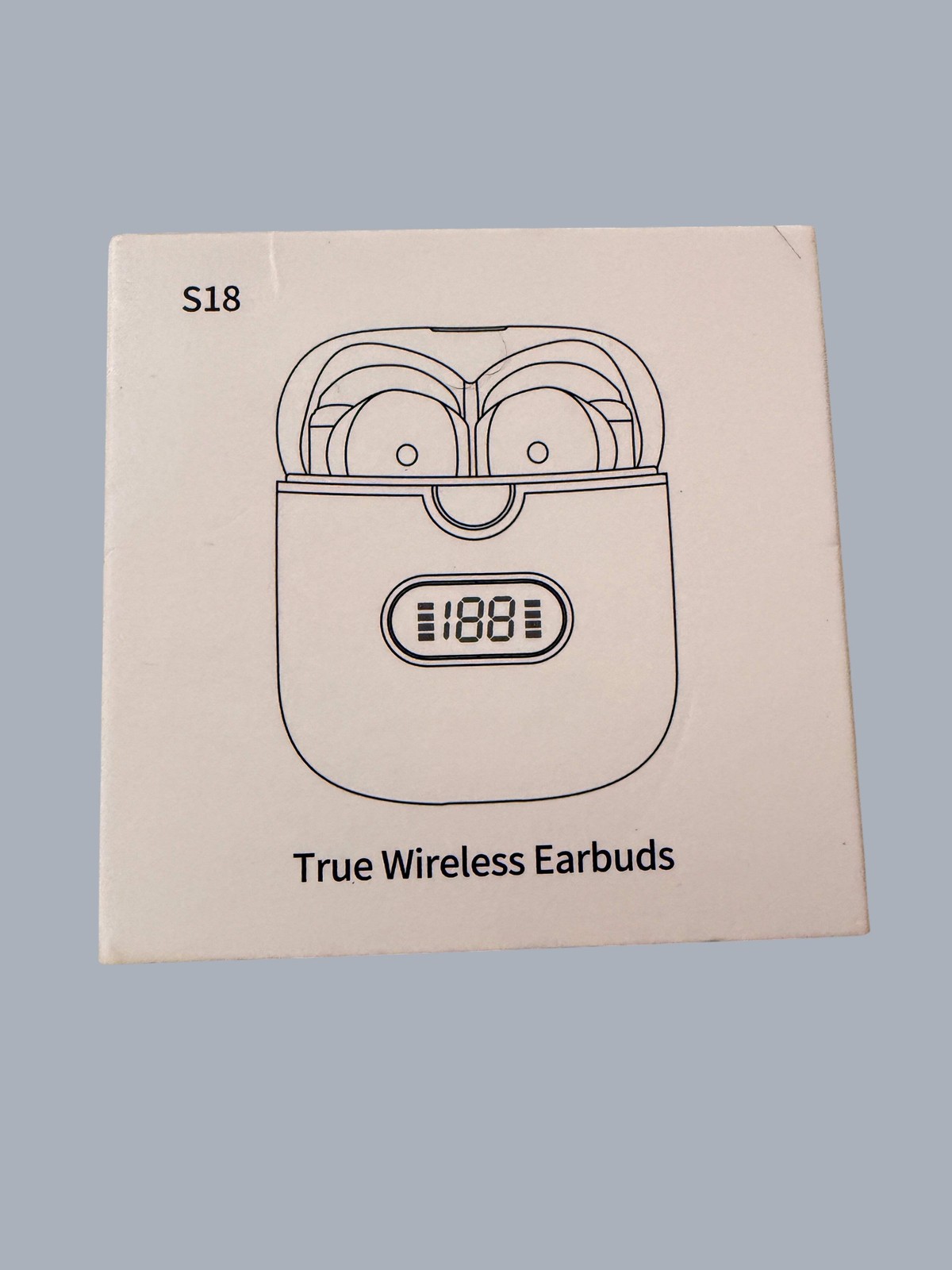 S18 True Wireless Earbuds AirPods-Style LED Digital Display Case