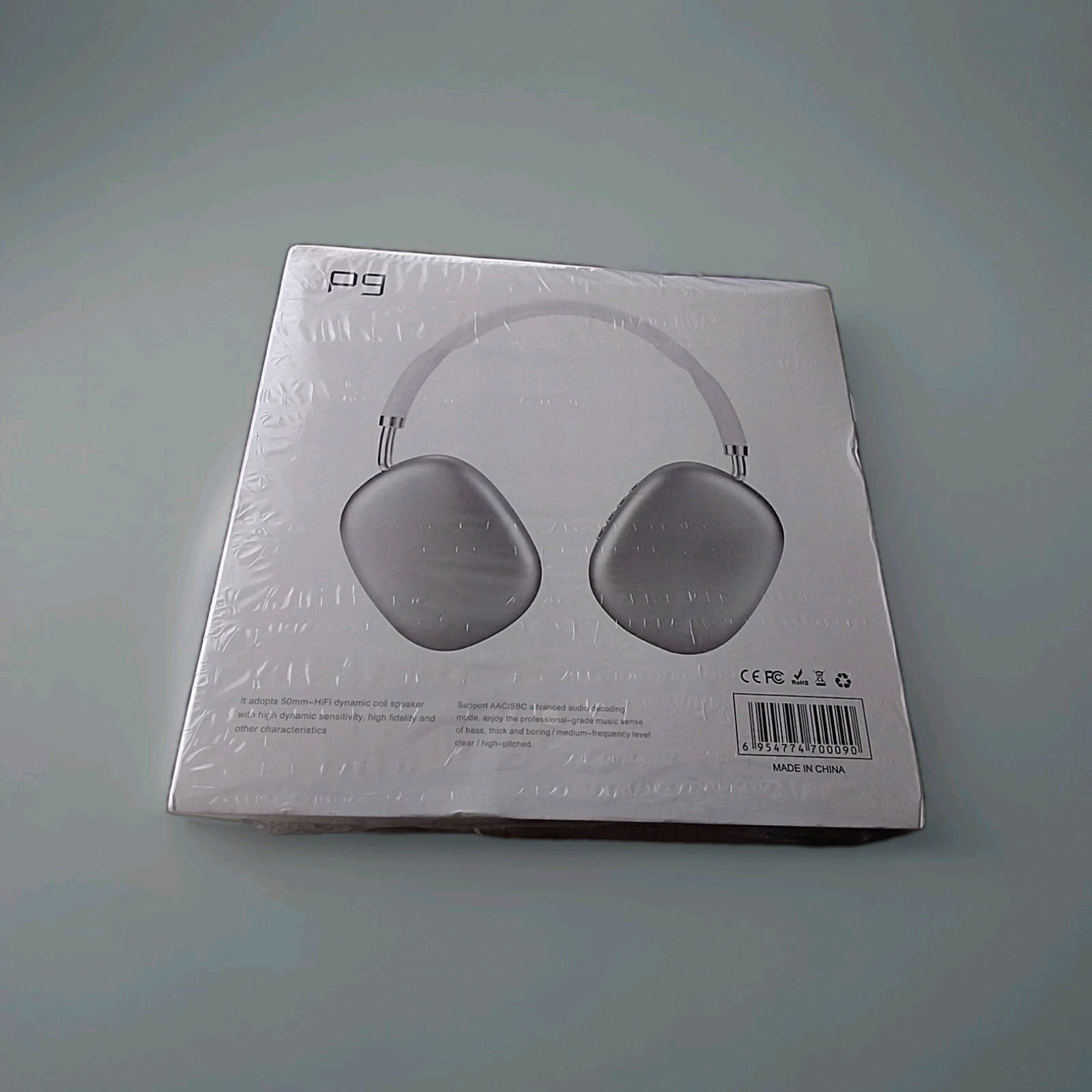 Model P9 Bluetooth Headset Headphones 50mm HiFi Dynamic Coil Speaker NEW IN BOX