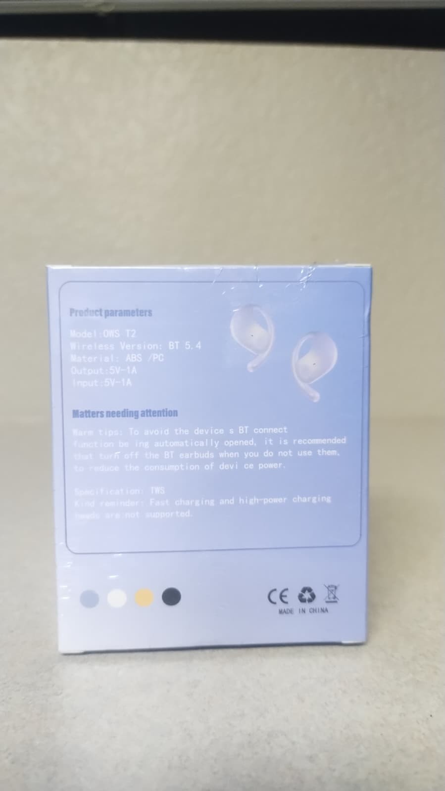 Avant-Garde Fashion OWS T2 Bluetooth 5.4 Open Ear Wireless Earbuds New Sealed