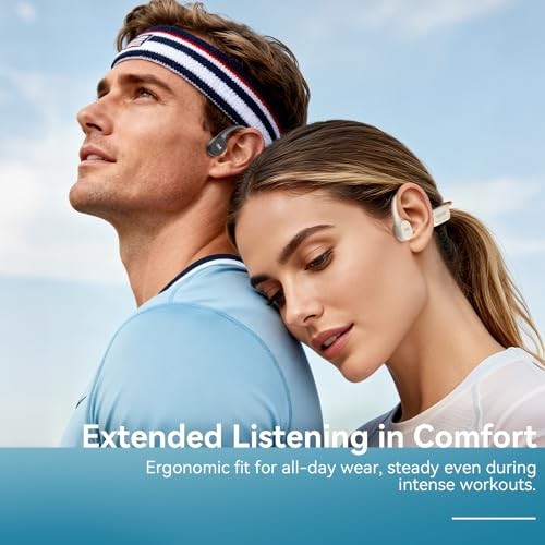 B11 Bone Conduction Headphones – IP68 Waterproof Earbuds – Black