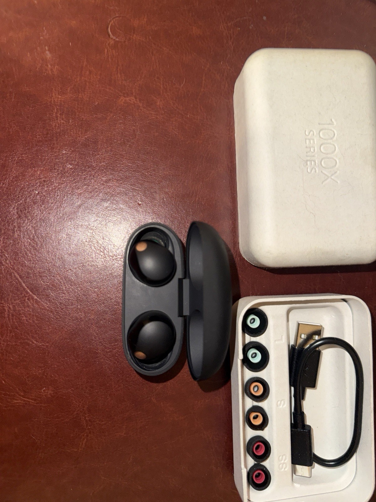 Sony WF-1000XM5 Wireless Noise Canceling Earbuds Black Complete w/ Case Tips
