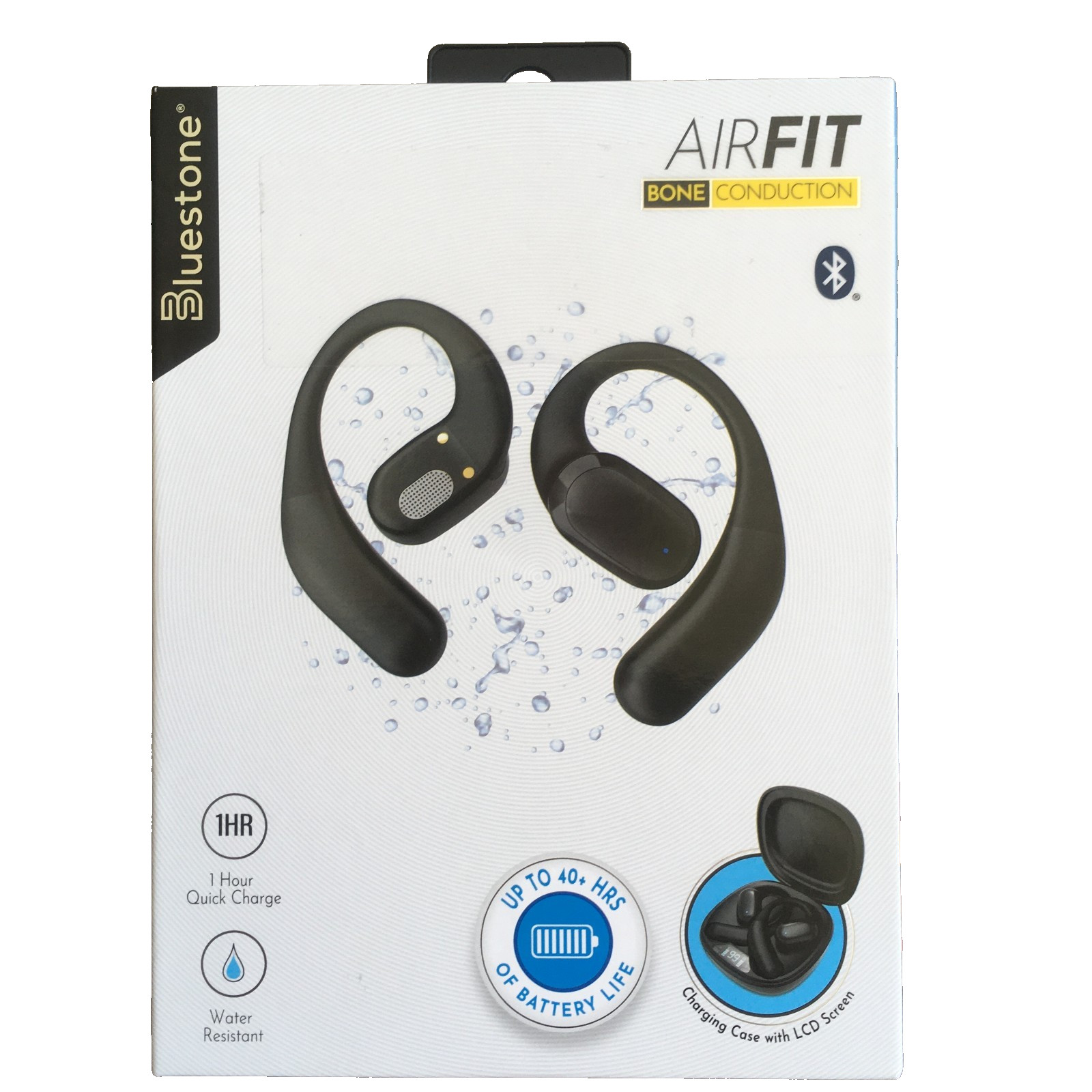 Bluestone AirFit Bone Conduction Bluetooth Earbuds Black New in Box SEALED