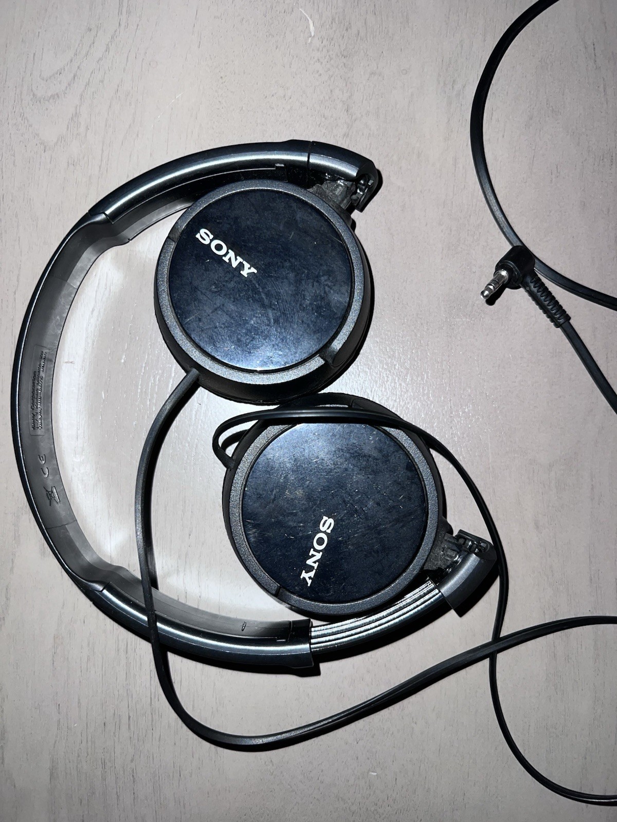 Sony MDR-ZX110 Wired On-Ear Headphones Black 3.5mm 30mm Adjustable Band
