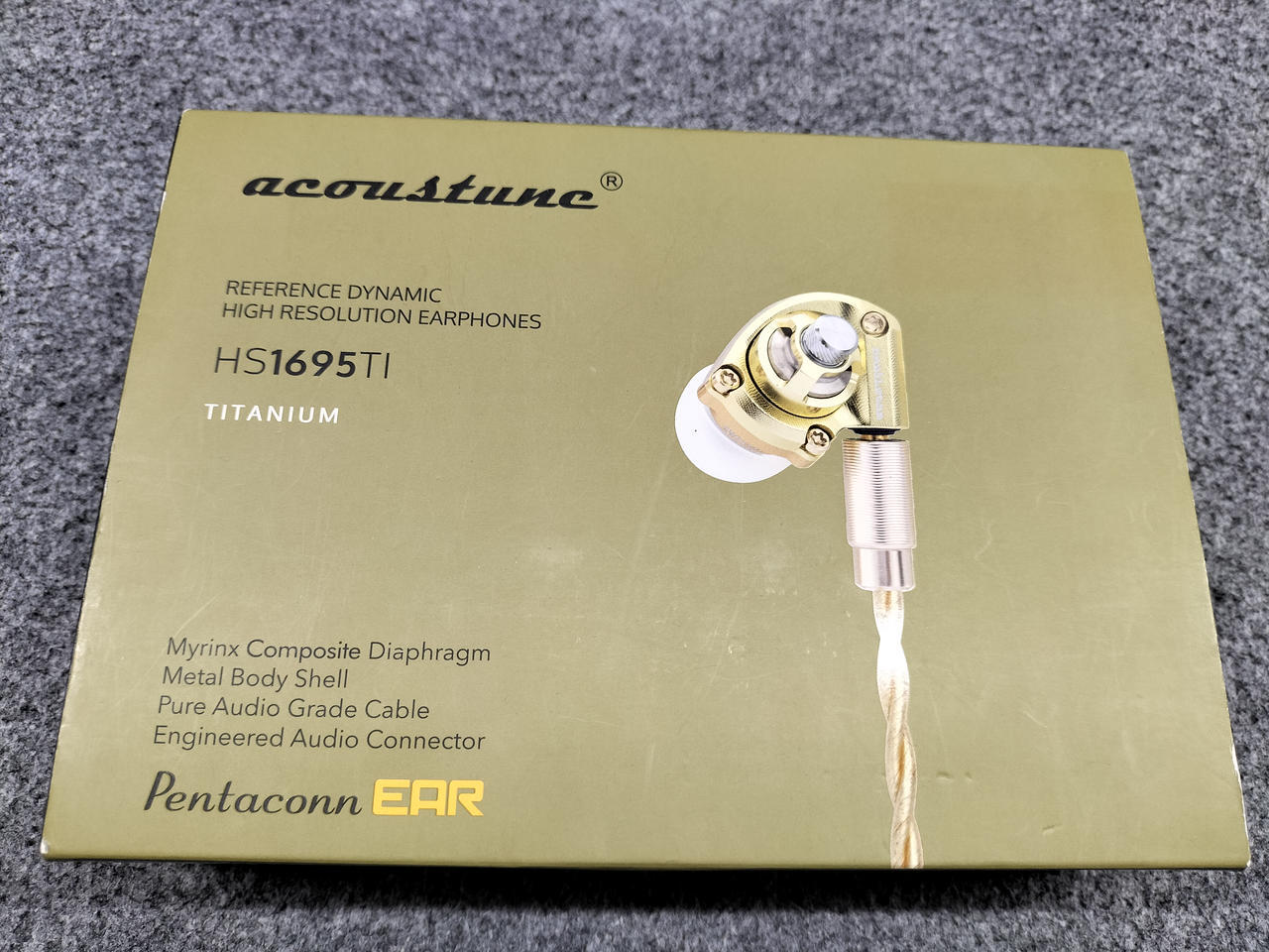 Acoustune HS1695TI IEM Gold 4th Gen Myrinx Driver HS1695TI-GLD Earphones Japan