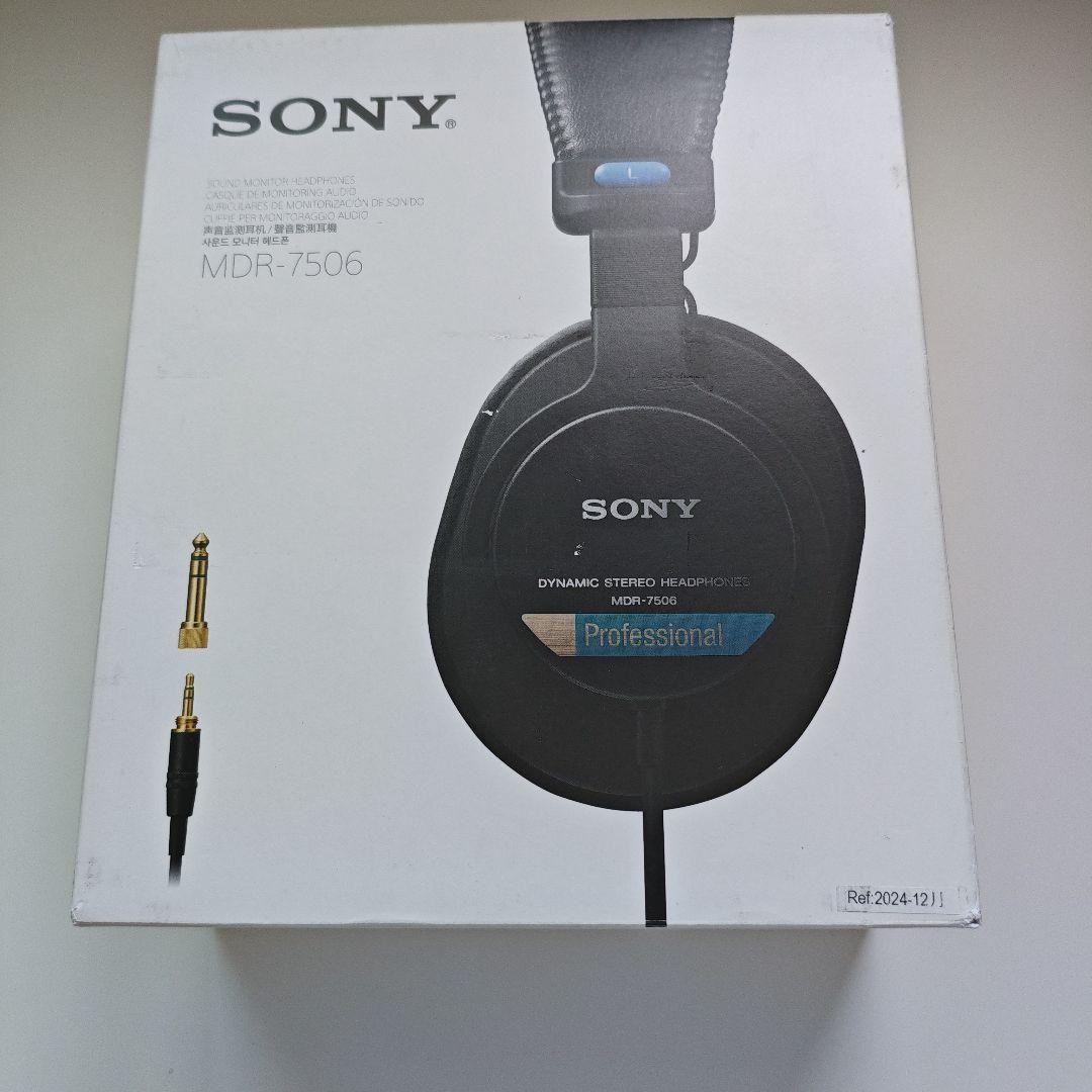 Sony MDR-7506 Professional Studio Monitor Closed-Back Headphones For Parts Japan