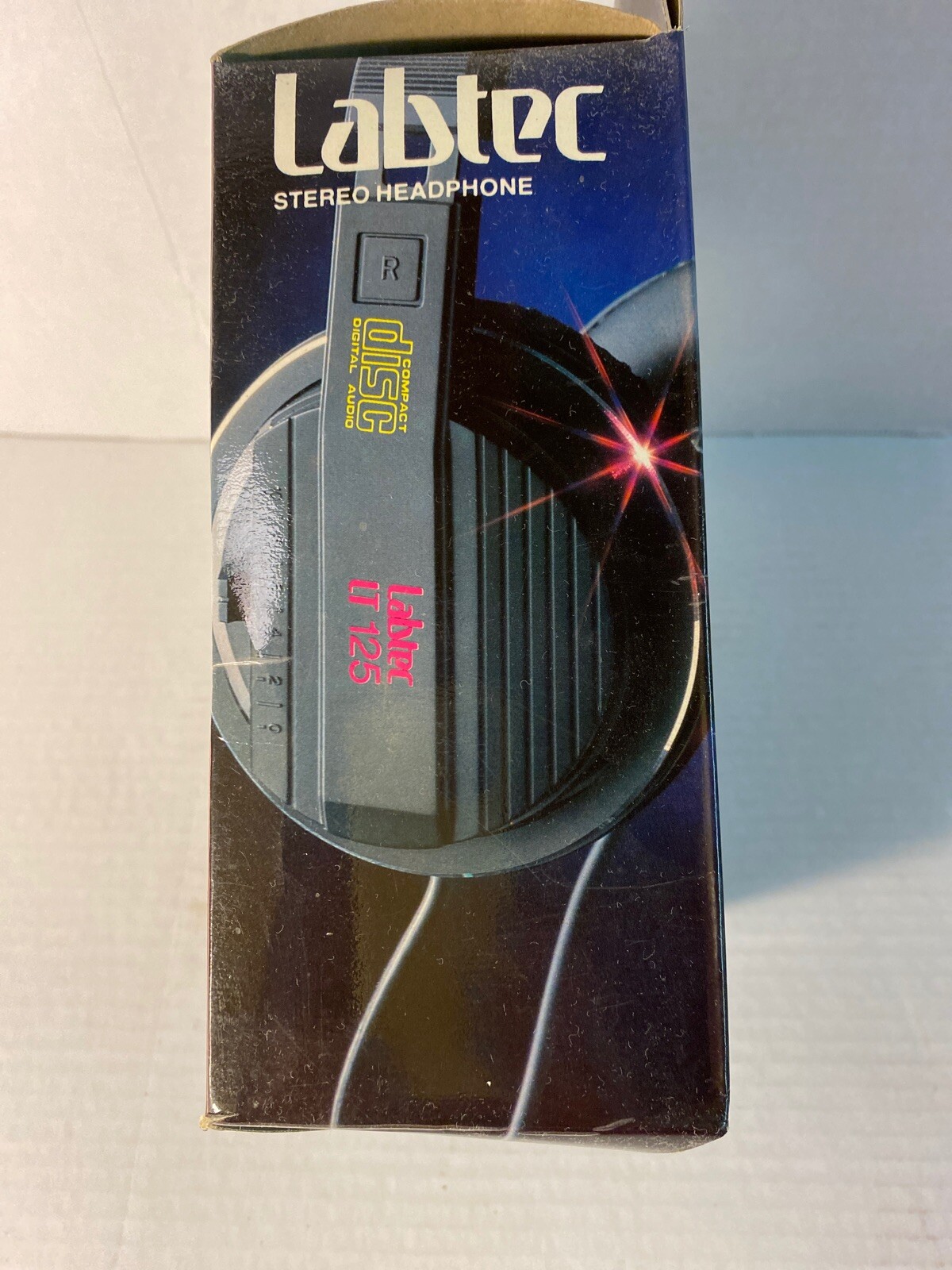Labtec LT125 Headphones Over Ear Vintage Tested Compact Disc Digital Audio
