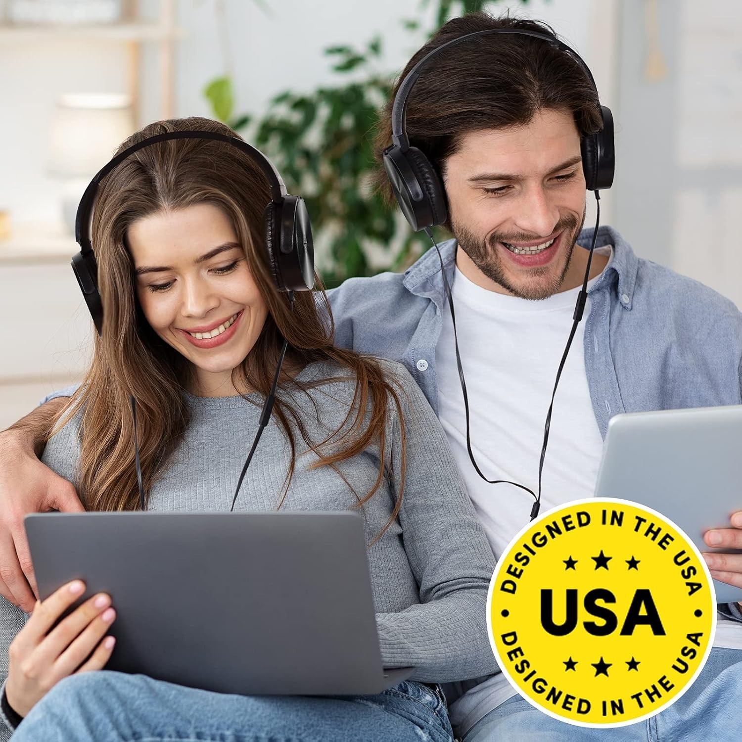 Noise Isolation Headphones with Microphone – 5 Pack for Kids & Adults