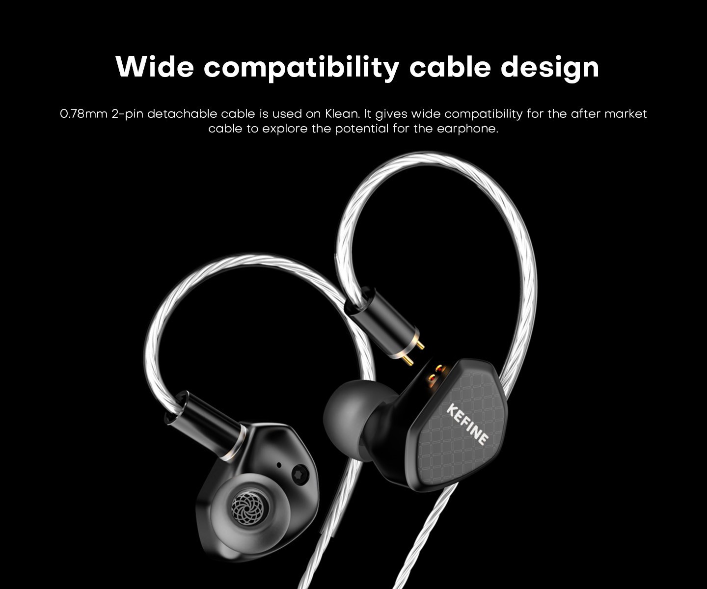 Kefine Klean 10mm DLC Diaphragm Dynamic Driver IEM Wired Earphones